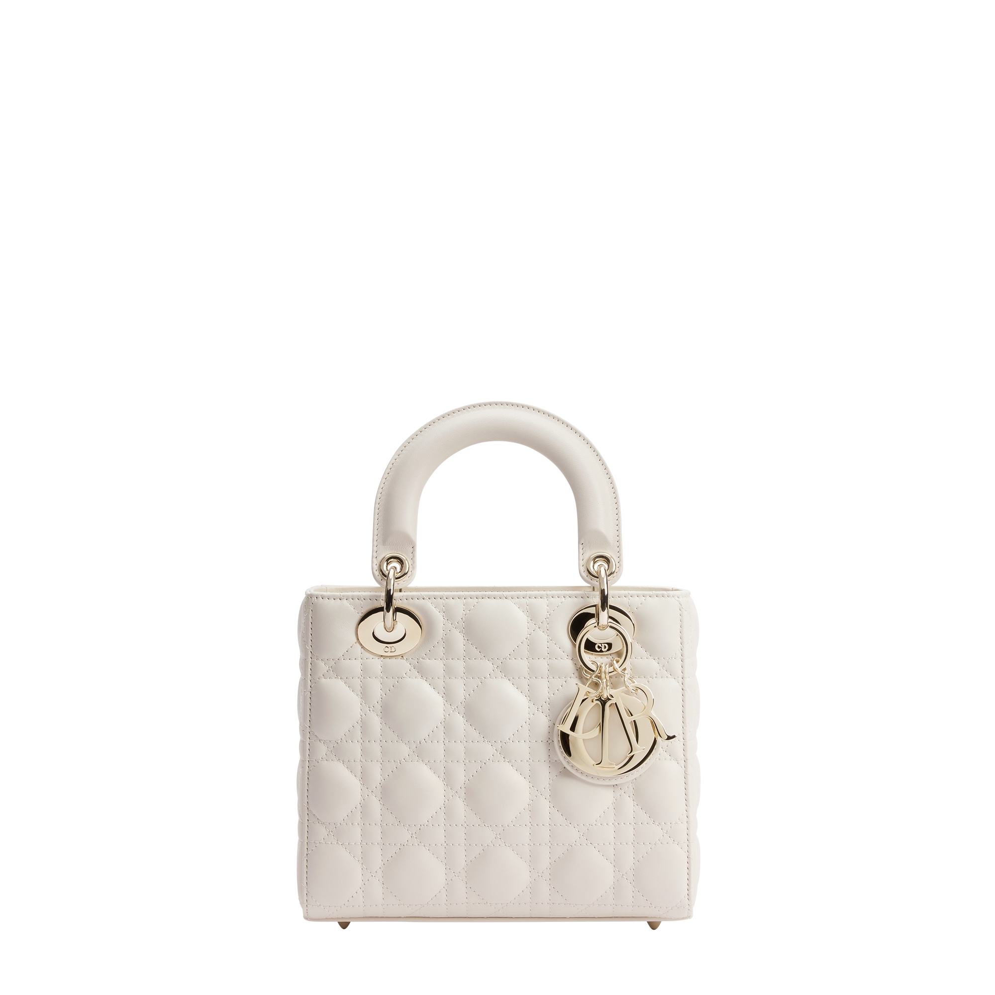  Lattekleurig lamsleer met Cannage-motief