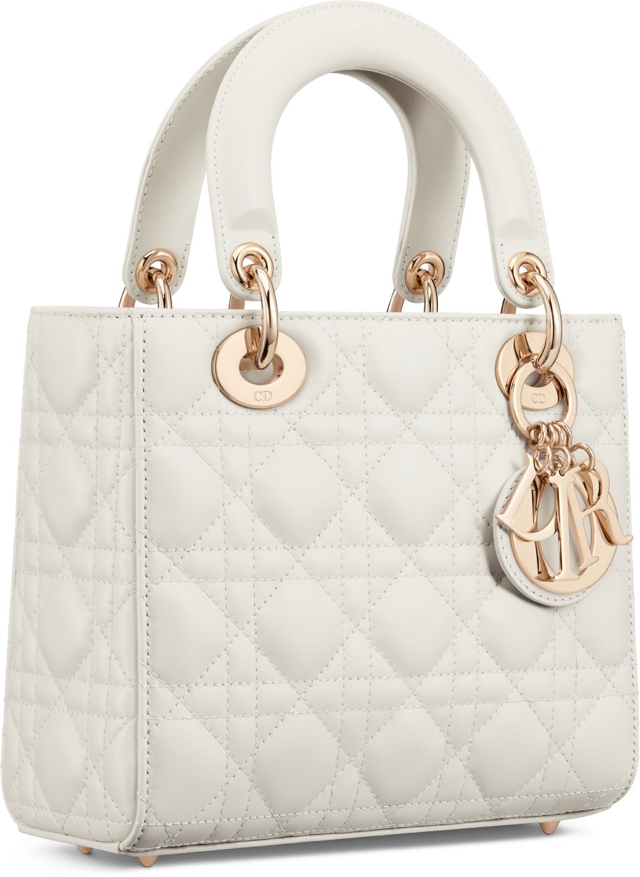 Small Lady Dior My ABCDior Bag Three quarter closed view