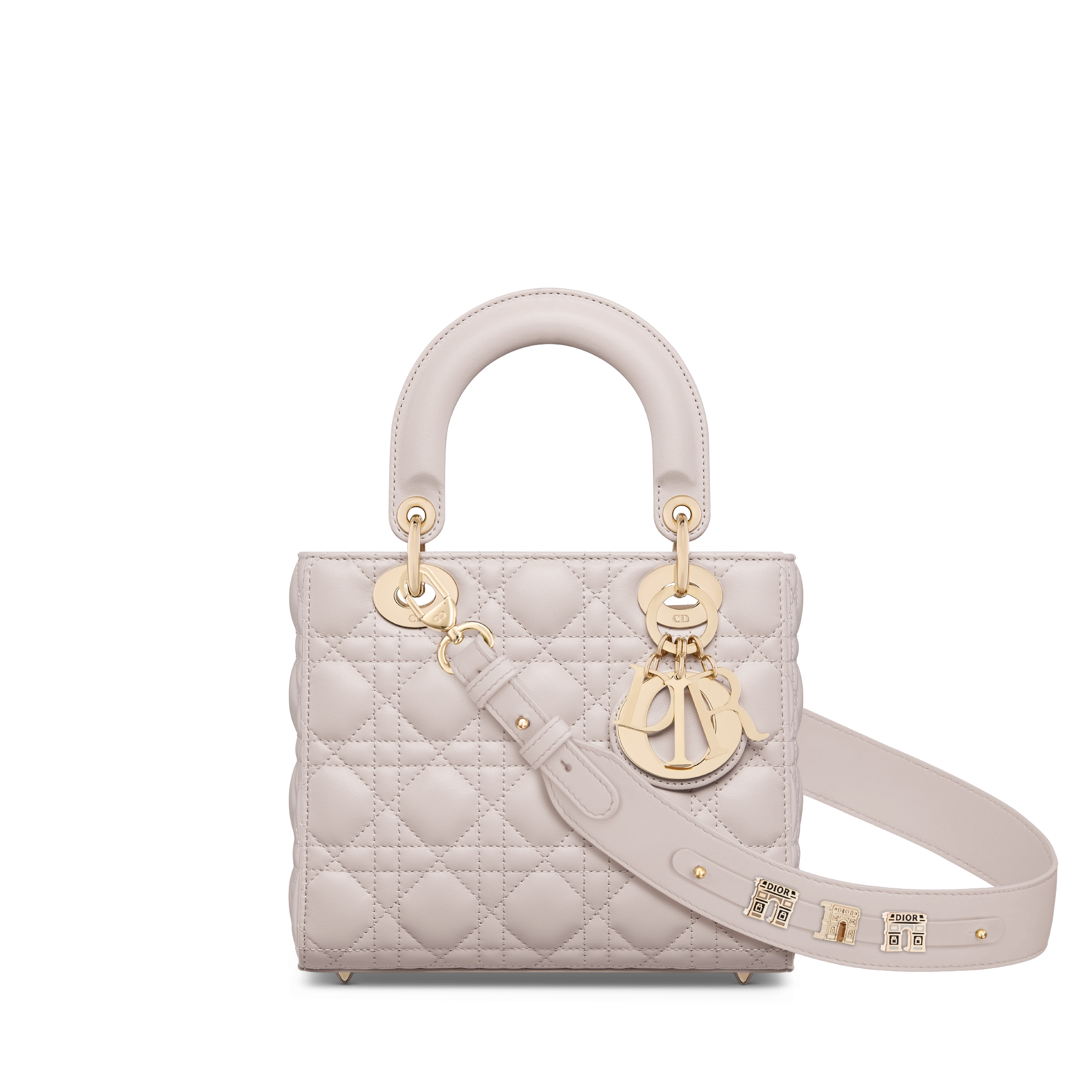 Small Lady Dior My ABCDior Bag Pale Blue Cannage Lambskin | DIOR
