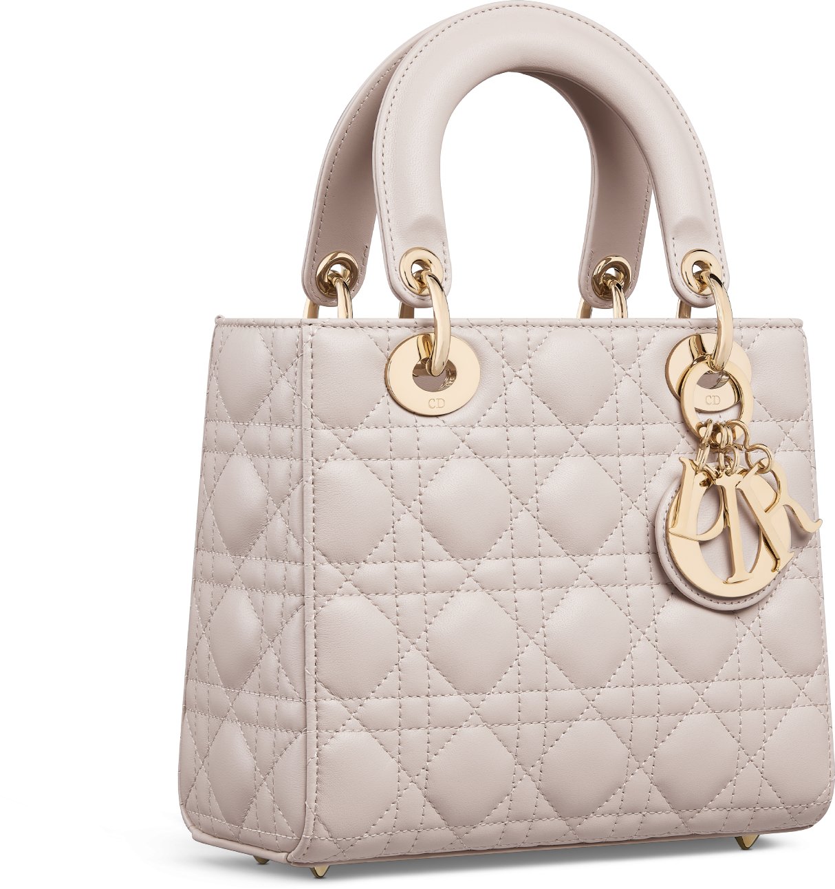 Small Lady Dior My ABCDior Bag Three quarter closed view