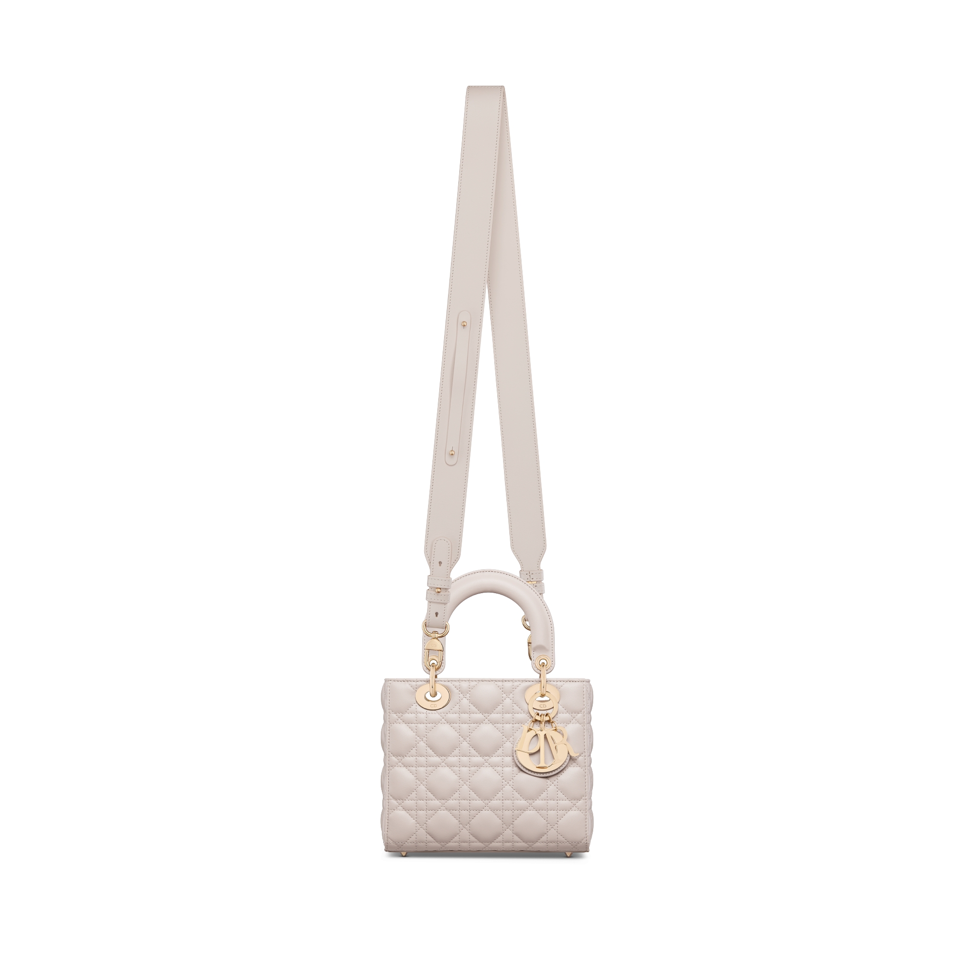 Sac Lady Dior My ABCDior Small Cuir d'agneau Cannage beige lin E07