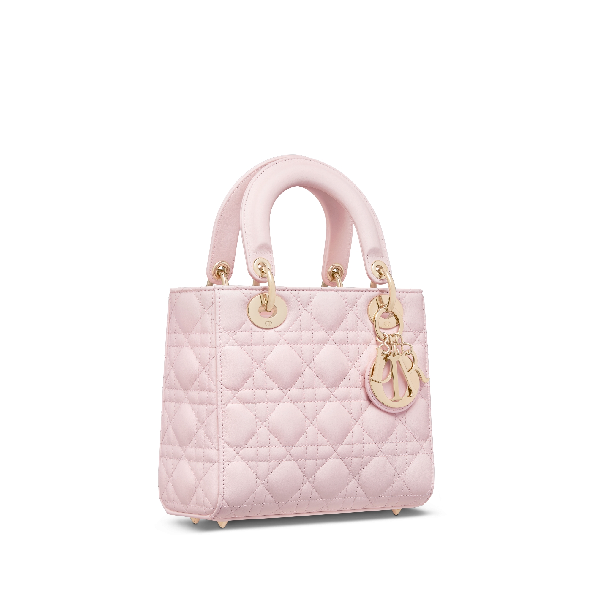 Small Lady Dior My ABCDior Bag Blush Pink Cannage Lambskin E03