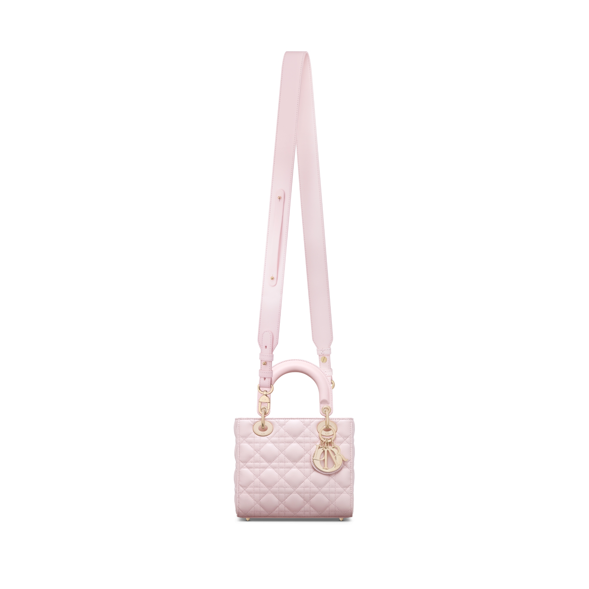 Small Lady Dior My ABCDior Bag Blush Pink Cannage Lambskin E07