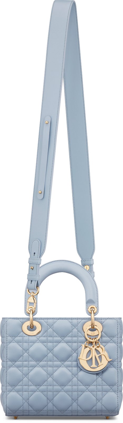 Mini lady dior blue discount