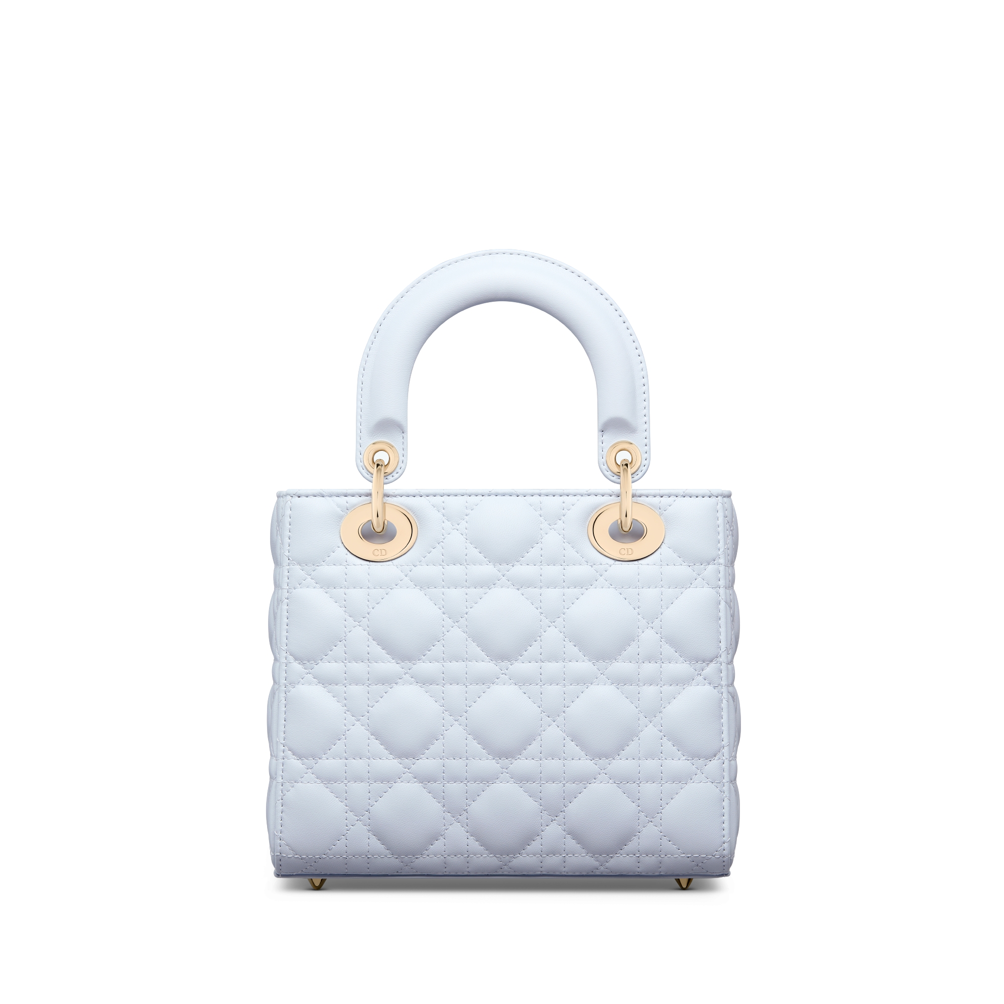 Small Lady Dior My ABCDior Bag Shirt Blue Cannage Lambskin E08