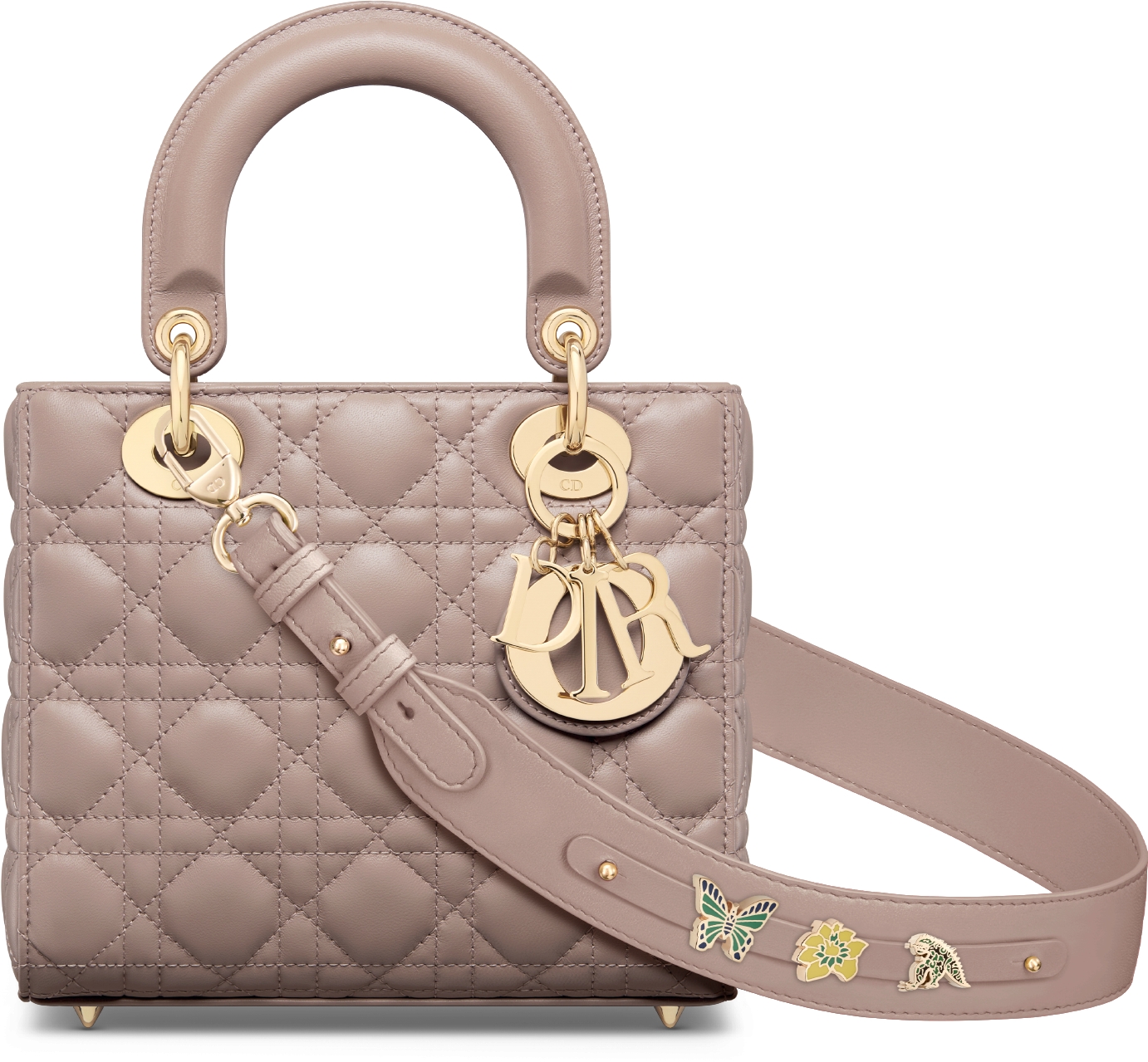 Small Lady Dior My ABCDior Bag Purple Cannage Lambskin DIOR