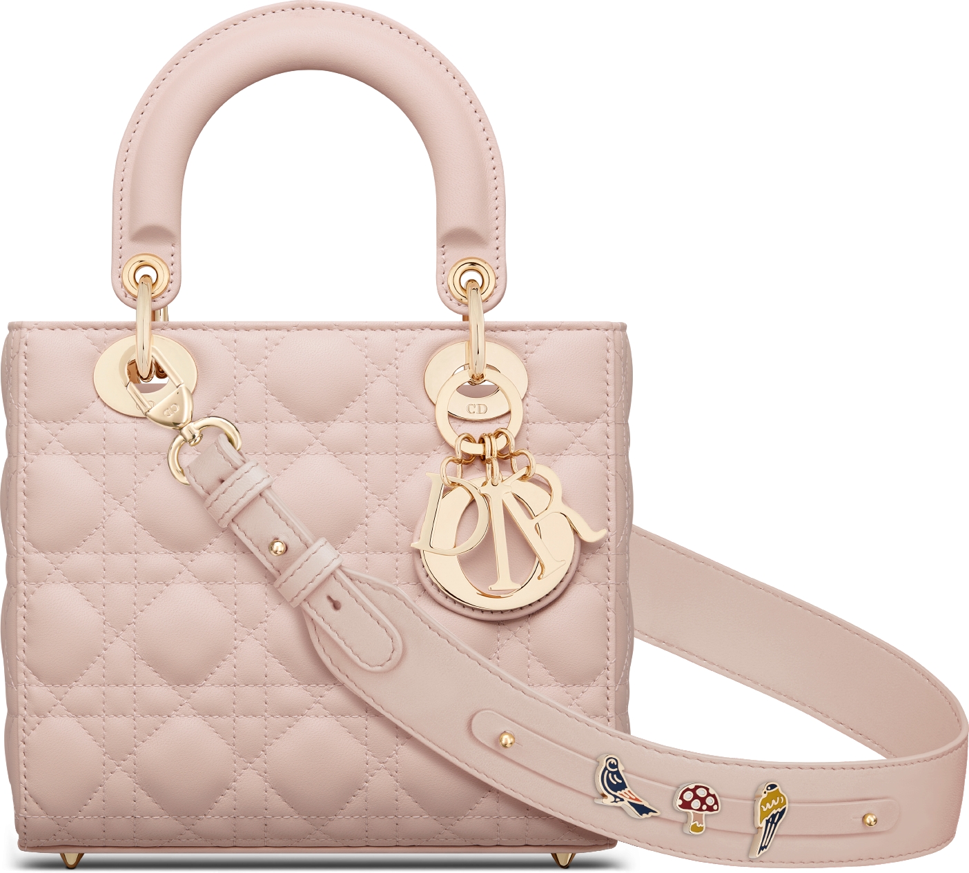 Small Lady Dior My ABCDior Bag Sand Colored Cannage Lambskin DIOR