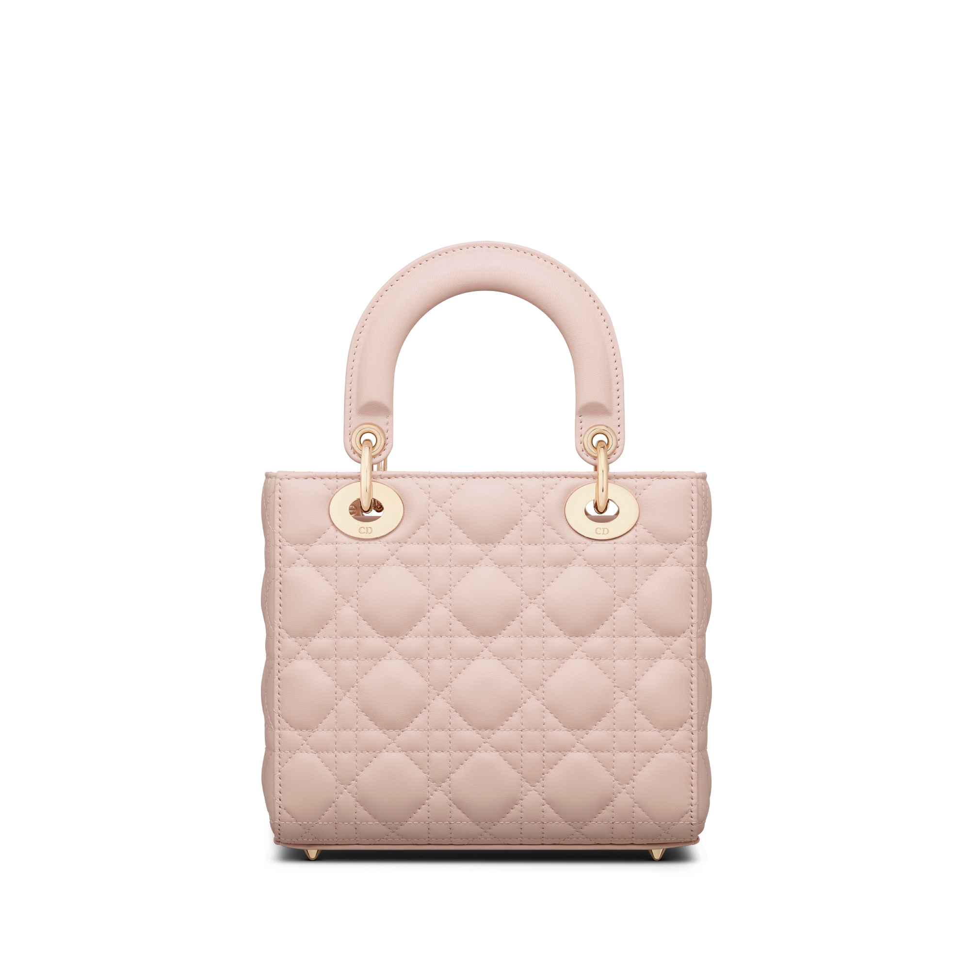 Small Lady Dior My ABCDior Bag Powder Pink Cannage Lambskin E08