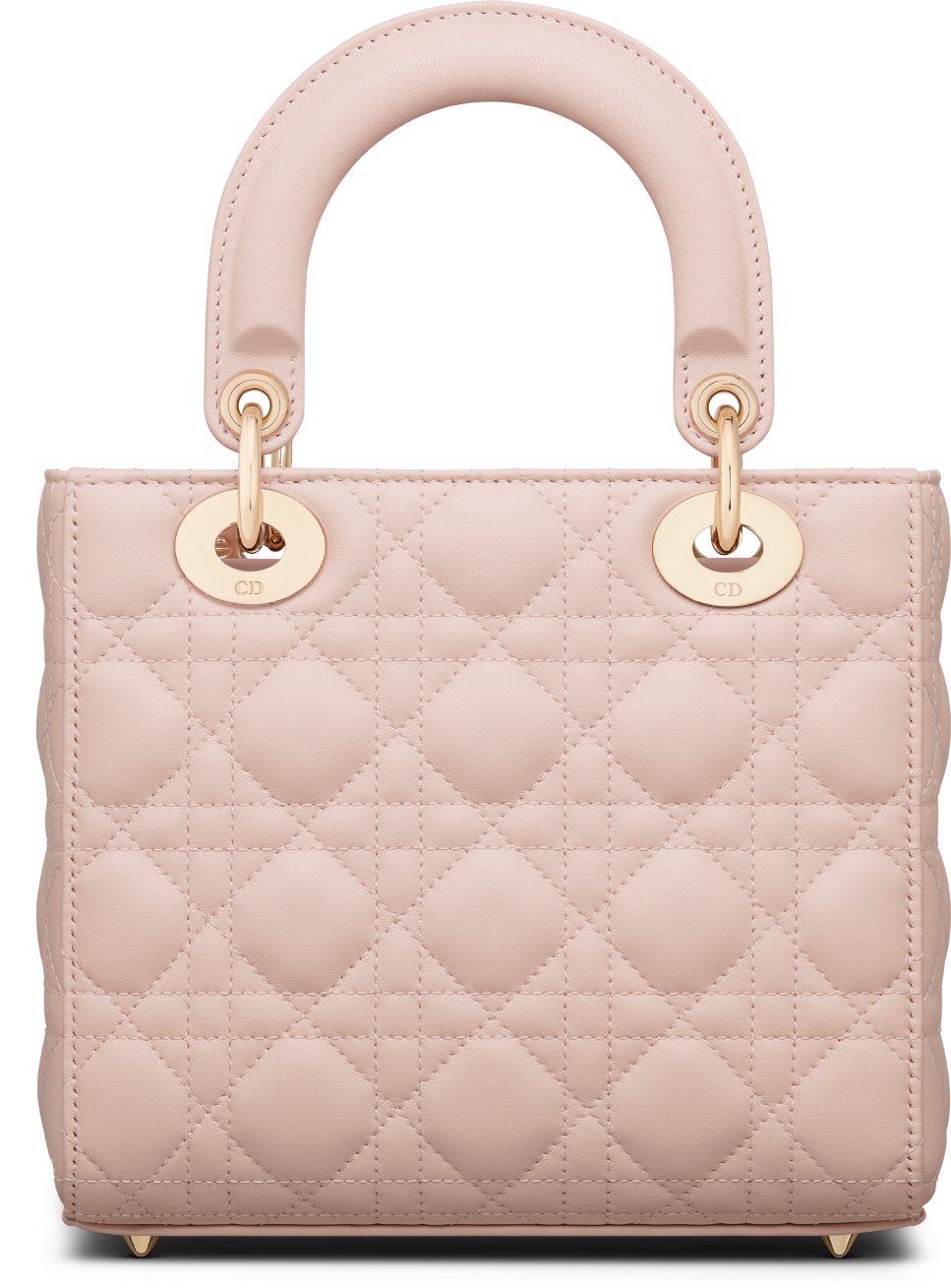Small Lady Dior My ABCDior Bag Powder Pink Cannage Lambskin DIOR