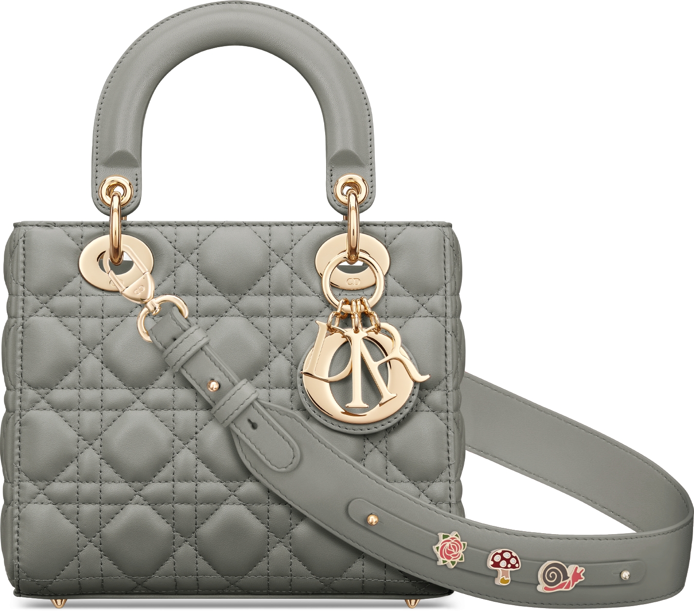 Small Lady Dior My ABCDior Bag Pale Green Cannage Lambskin | DIOR