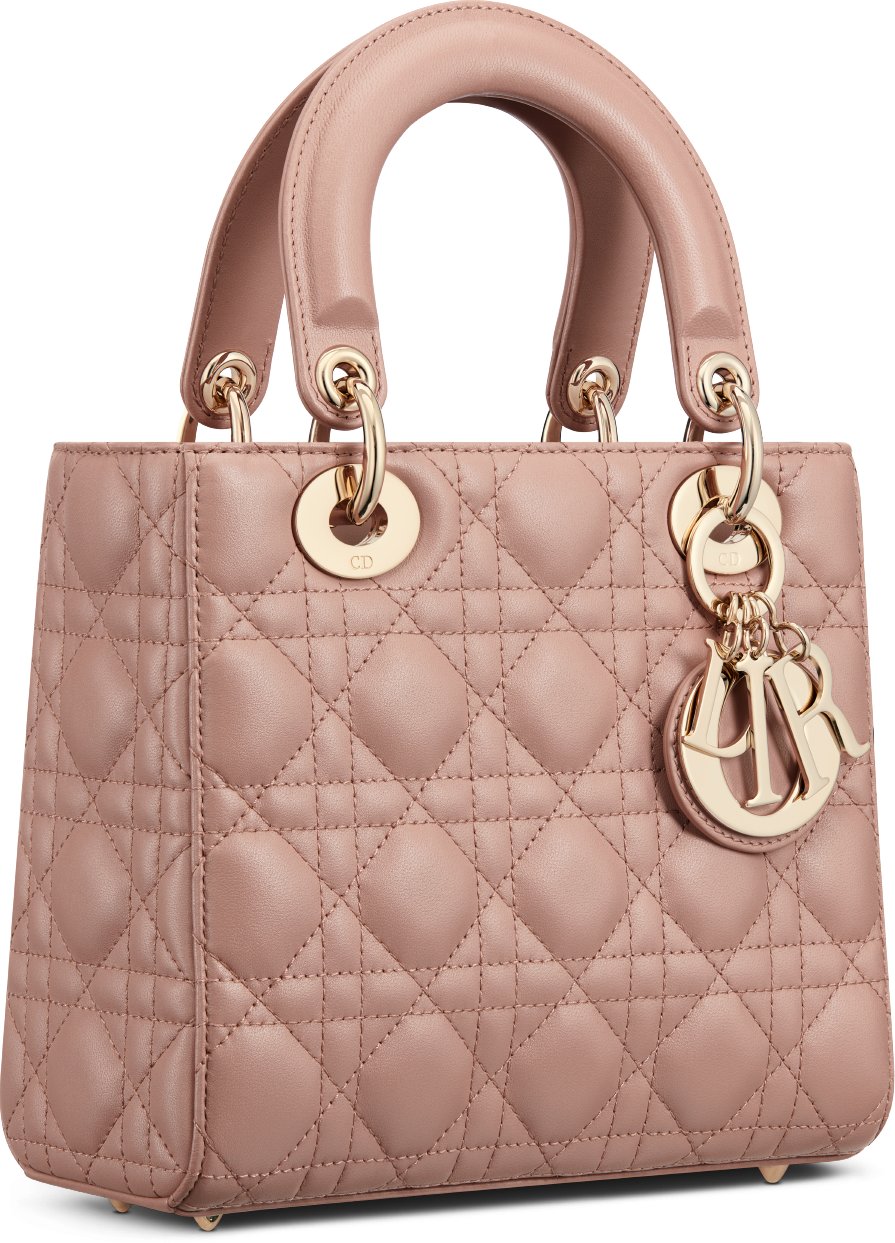 Small Lady Dior My ABCDior Bag Three quarter closed view