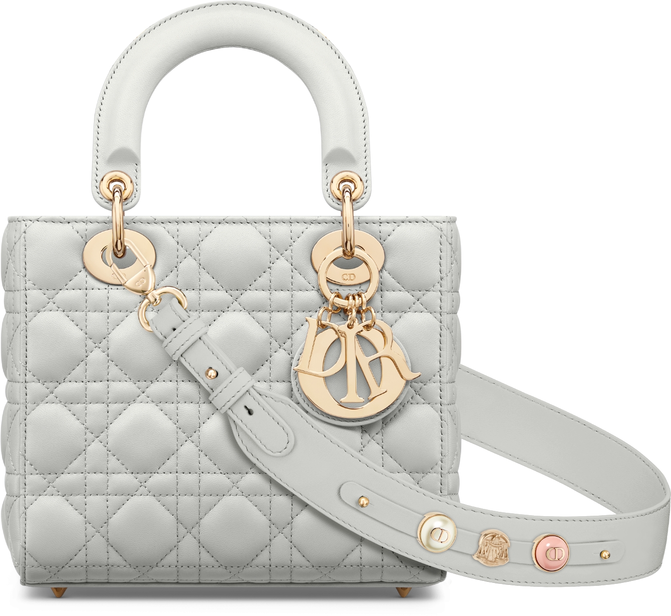 Small Lady Dior My ABCDior Bag Latte Cannage Lambskin DIOR