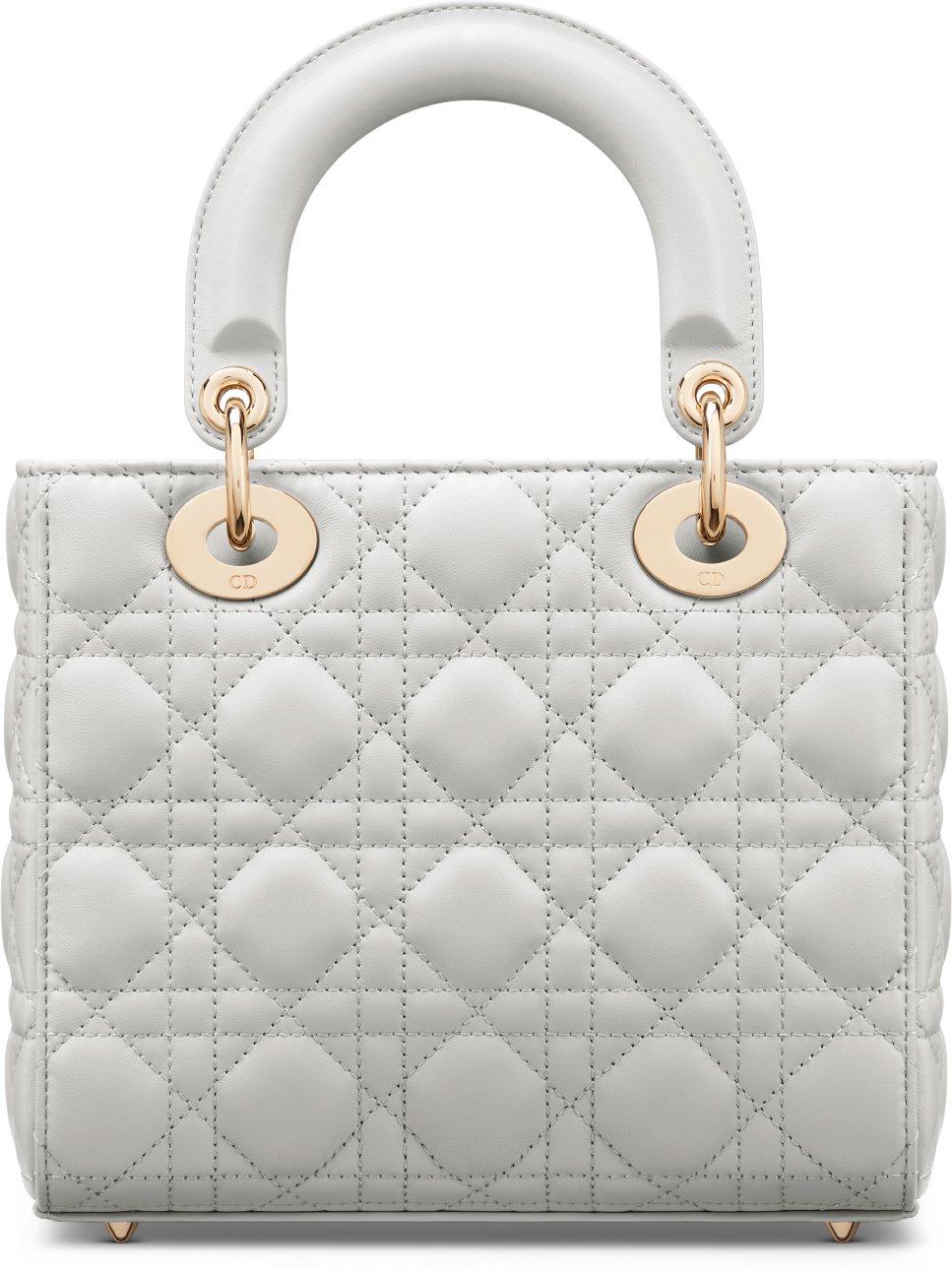 Small Lady Dior My ABCDior Bag Cloud Gray Cannage Lambskin DIOR