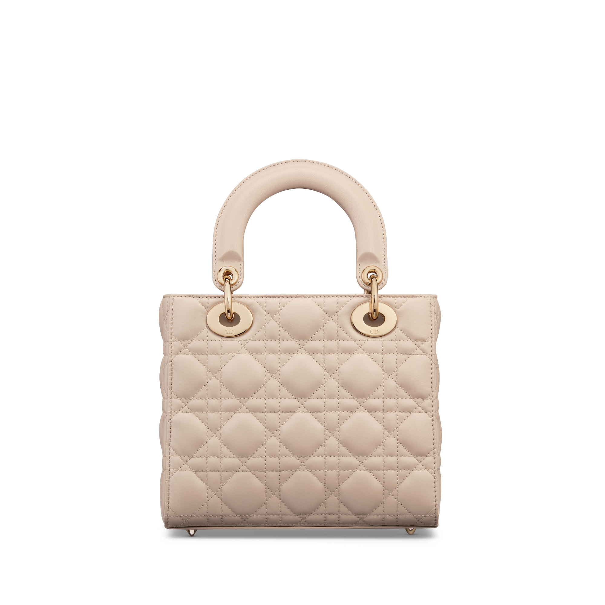 Small Lady Dior My ABCDior Bag Powder Beige Cannage Lambskin E08