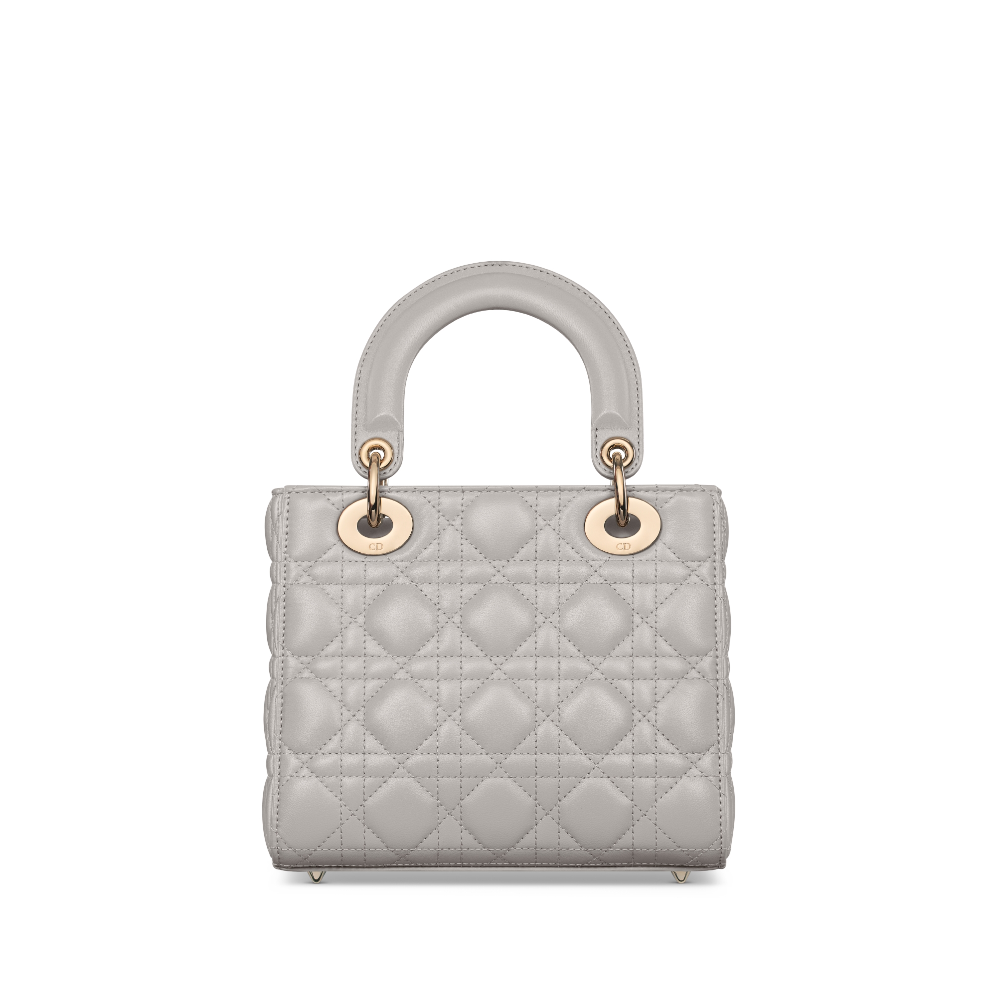 Small Lady Dior My ABCDior Bag Gray Cannage Lambskin E08