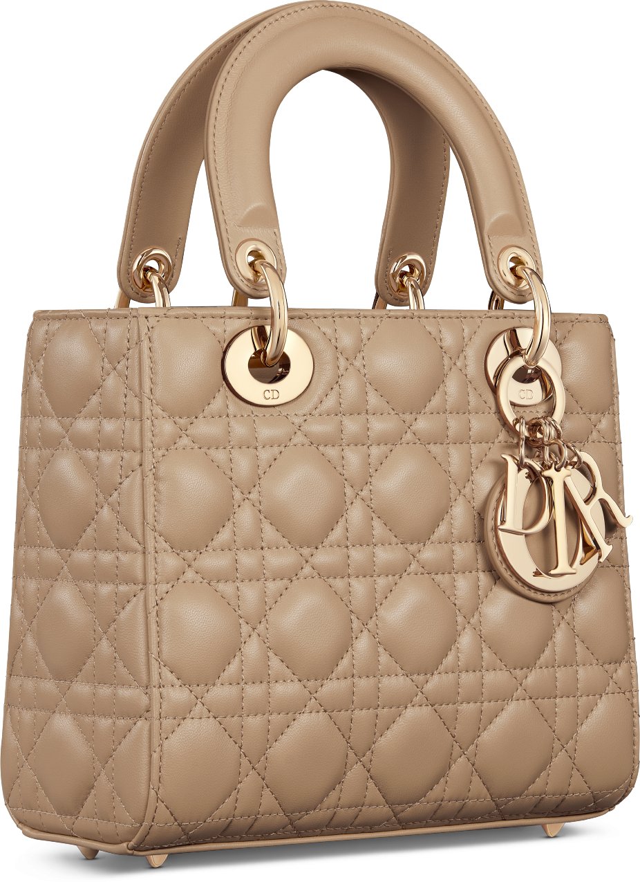 Small Lady Dior My ABCDior Bag Three quarter closed view