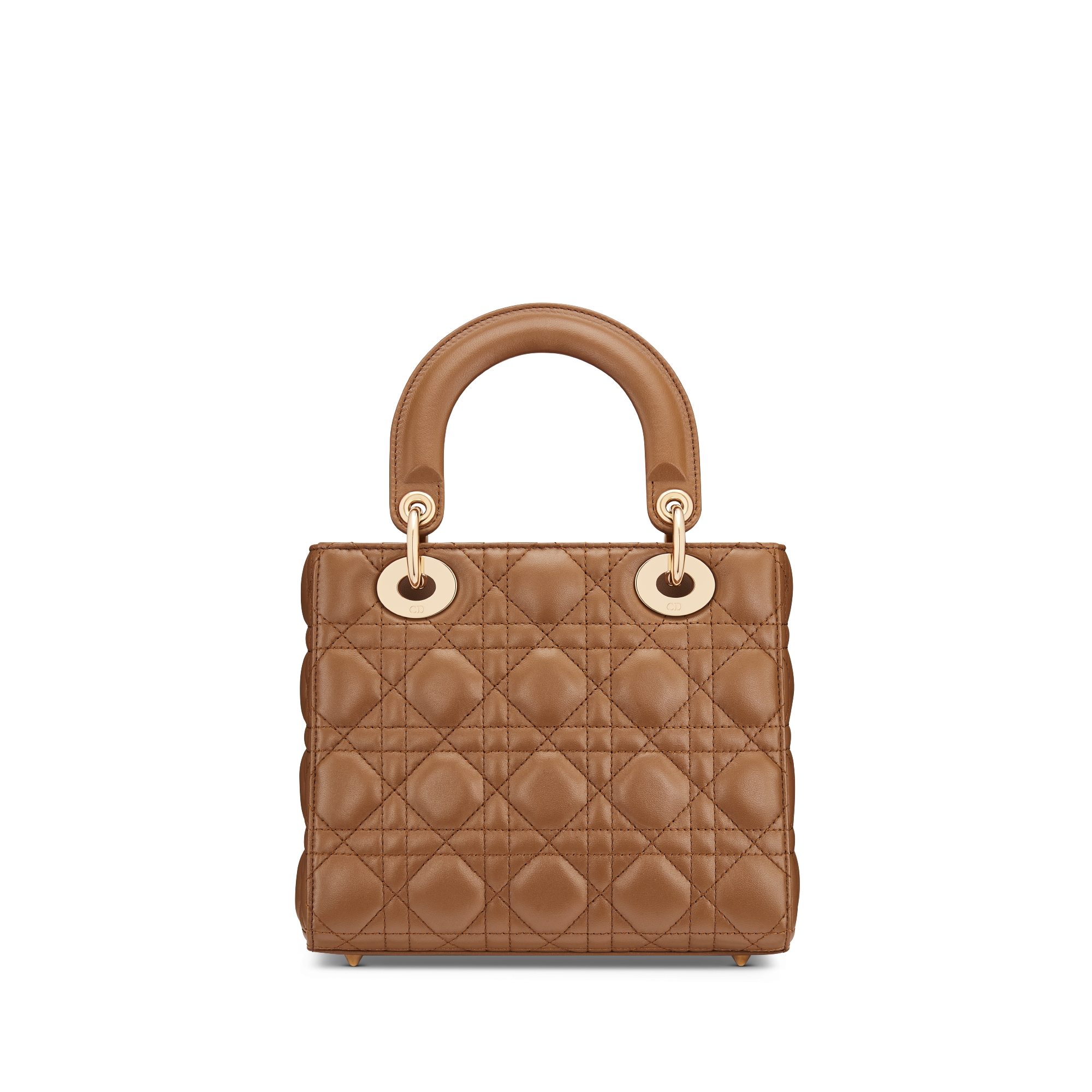Small Lady Dior My ABCDior Bag Camel Cannage Lambskin E08