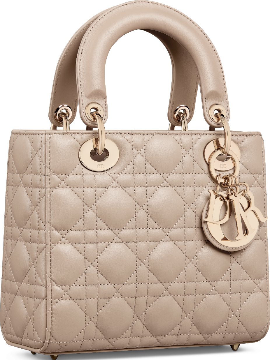 Small Lady Dior My ABCDior Bag Three quarter closed view