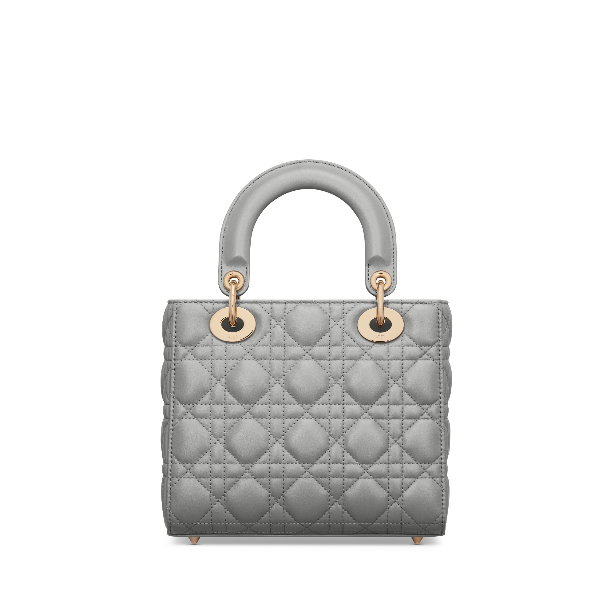 Small Lady Dior My ABCDior Bag Anthracite Gray Cannage Lambskin E08
