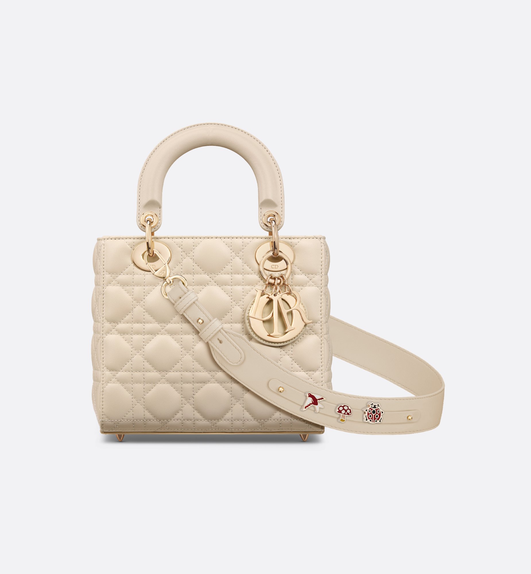 Small Lady Dior My ABCDior Bag Light Ivory Cannage Lambskin DIOR Small Lady Dior My ABCDior Bag Light Ivory Cannage Lambskin DIOR