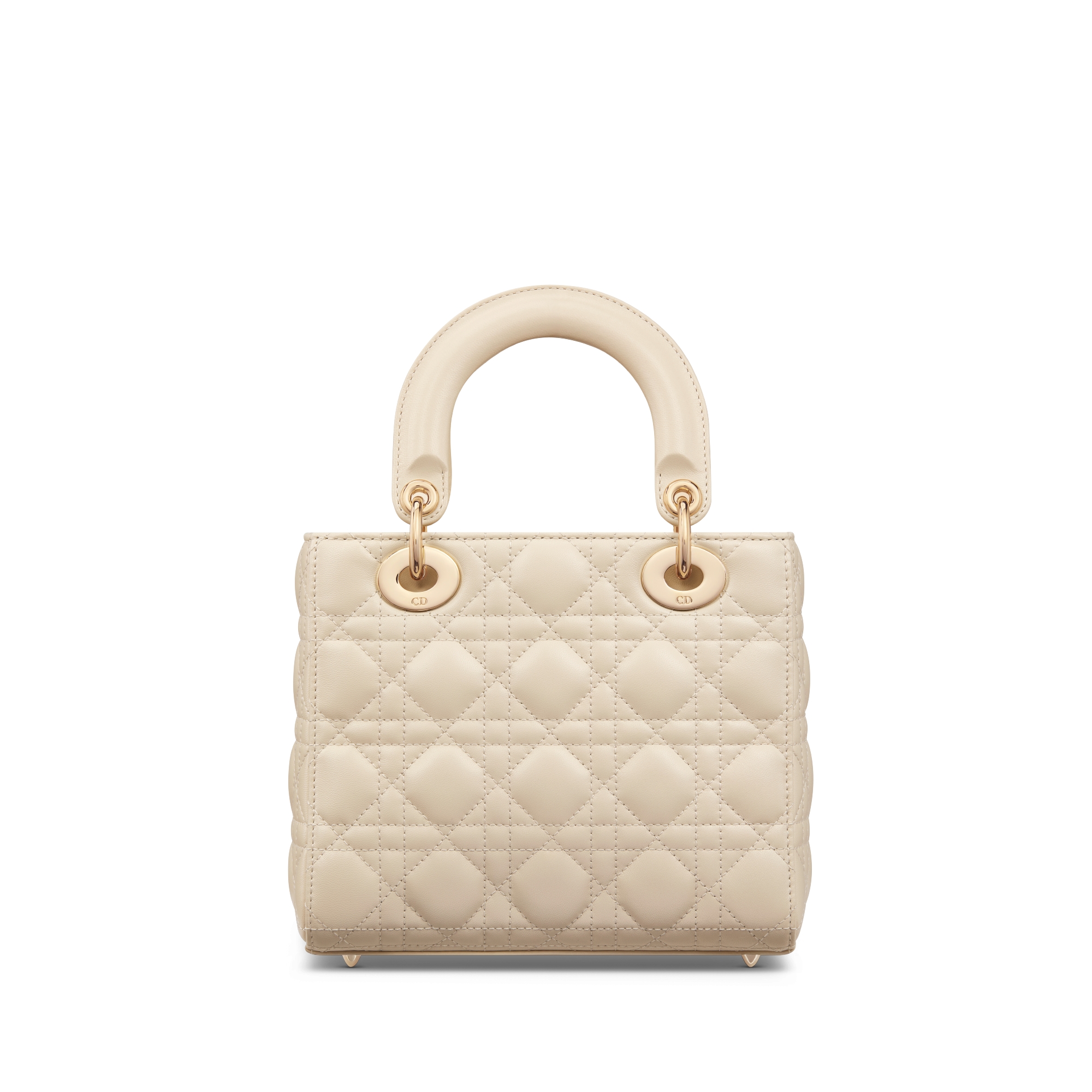 Lady Dior My ABCDior 스몰 백 라이트 아이보리 까나쥬 양가죽 E08