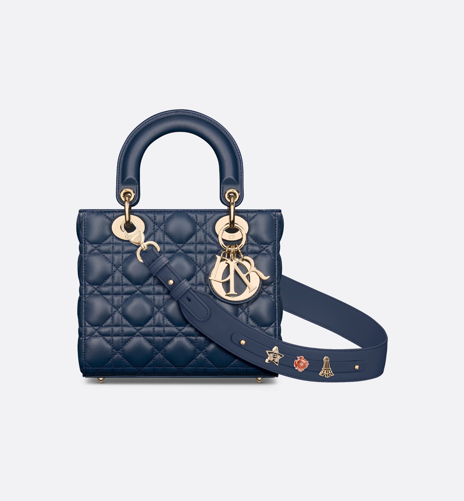Small Lady Dior My ABCDior Bag Black Cannage Lambskin | DIOR Small Lady Dior My ABCDior Bag Black Cannage Lambskin | DIOR