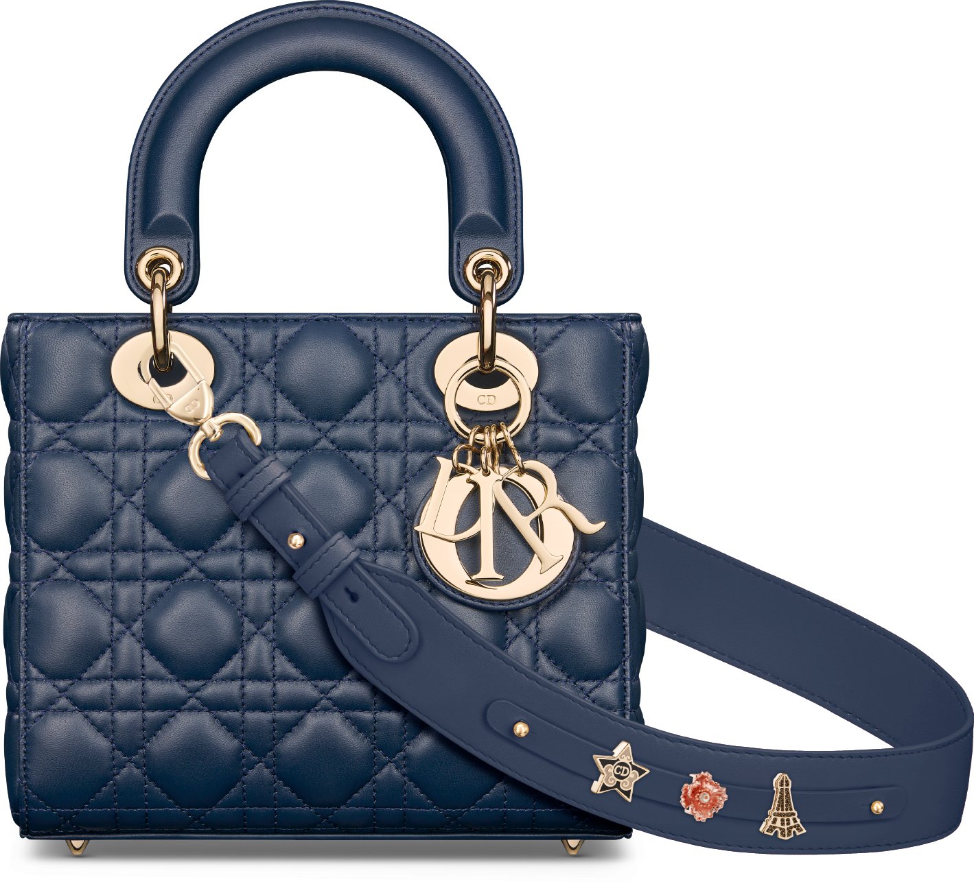 Small Lady Dior My ABCDior Bag Black Cannage Lambskin DIOR