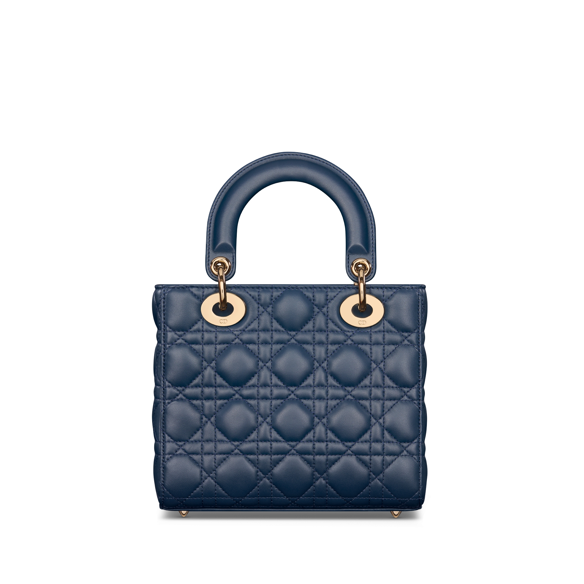 Small Lady Dior My ABCDior Bag Deep Ocean Blue Cannage Lambskin E08