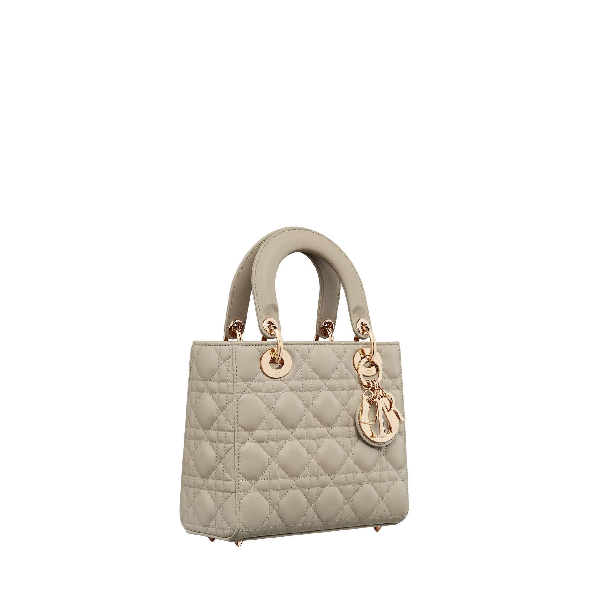 Small Lady Dior My ABCDior Bag Rope Beige Cannage Lambskin E03