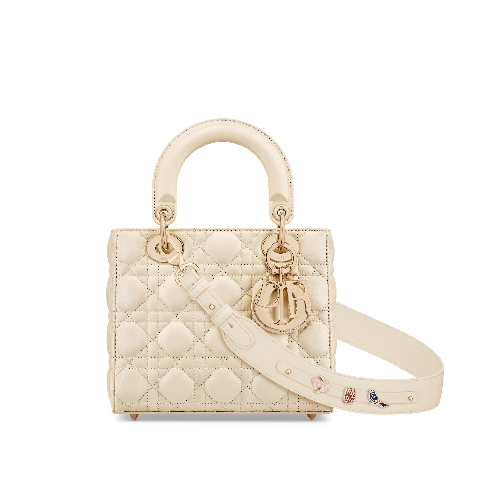 Lady Dior My ABCDior 스몰 백 라이트 베이지 까나쥬 양가죽 E01