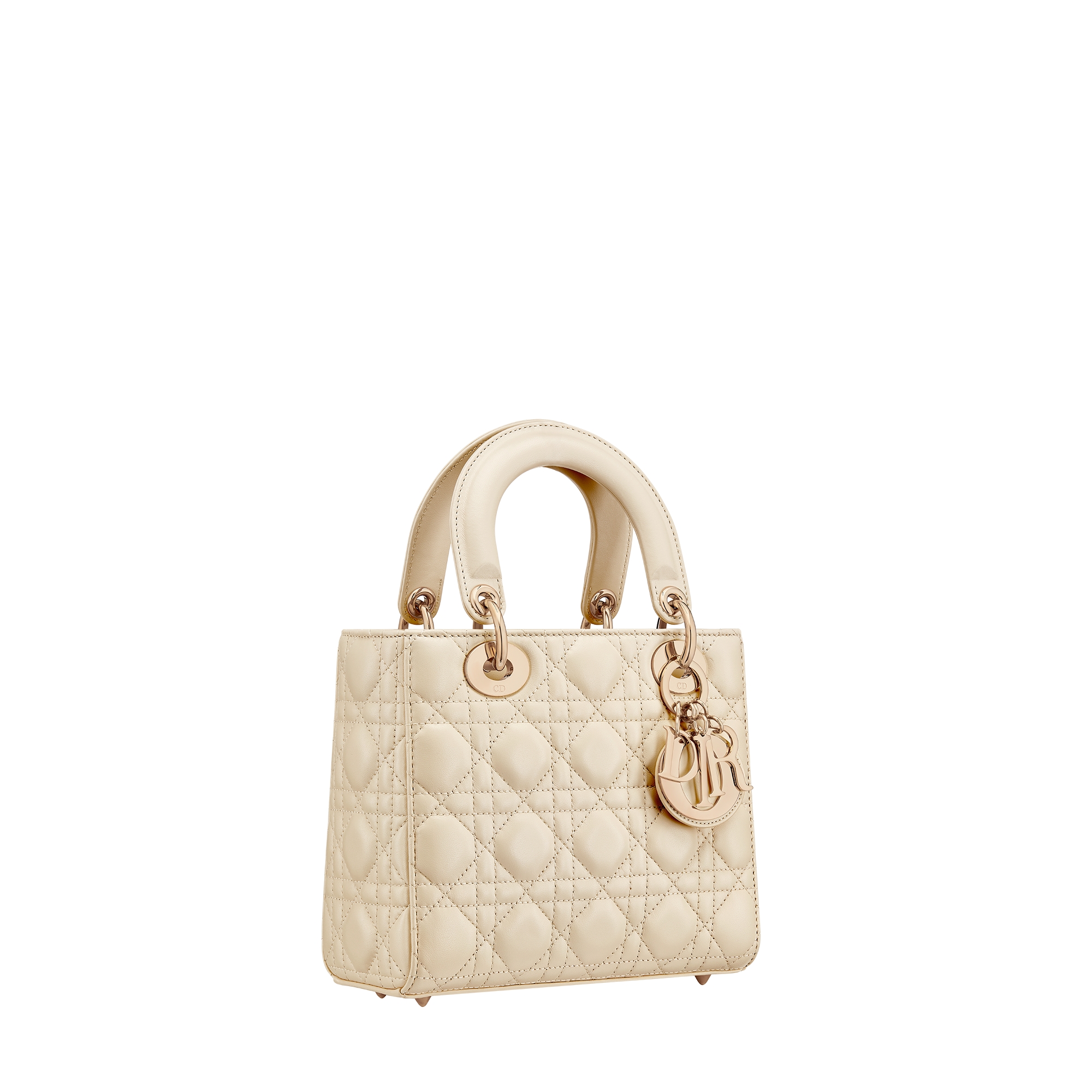 Small Lady Dior My ABCDior Bag Light Beige Cannage Lambskin E03