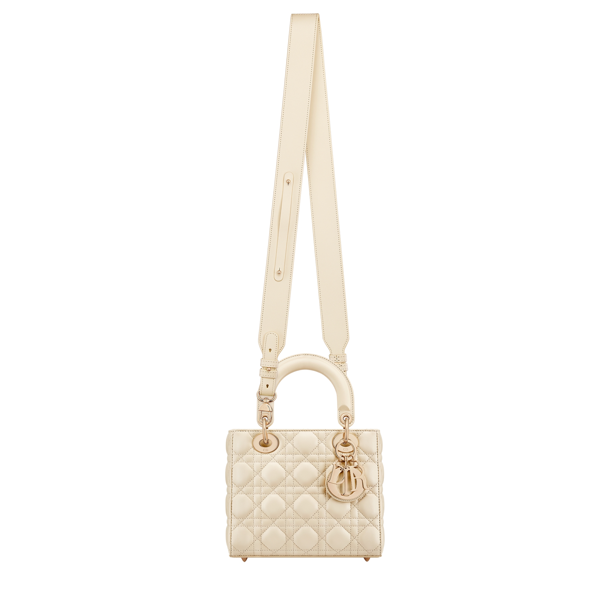 Small Lady Dior My ABCDior Bag Light Beige Cannage Lambskin E07
