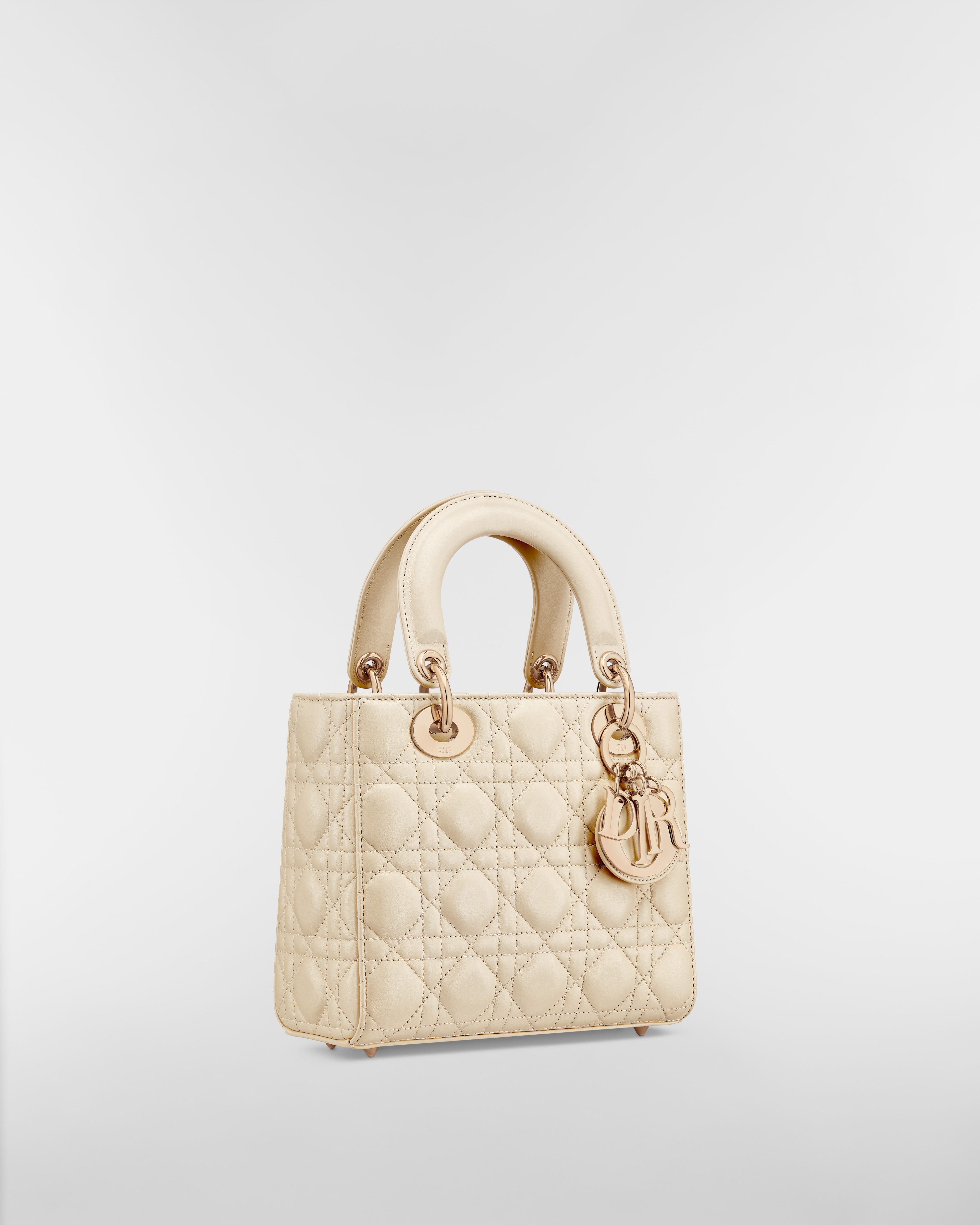 Small Lady Dior My ABCDior Bag Light Beige Cannage Lambskin E03