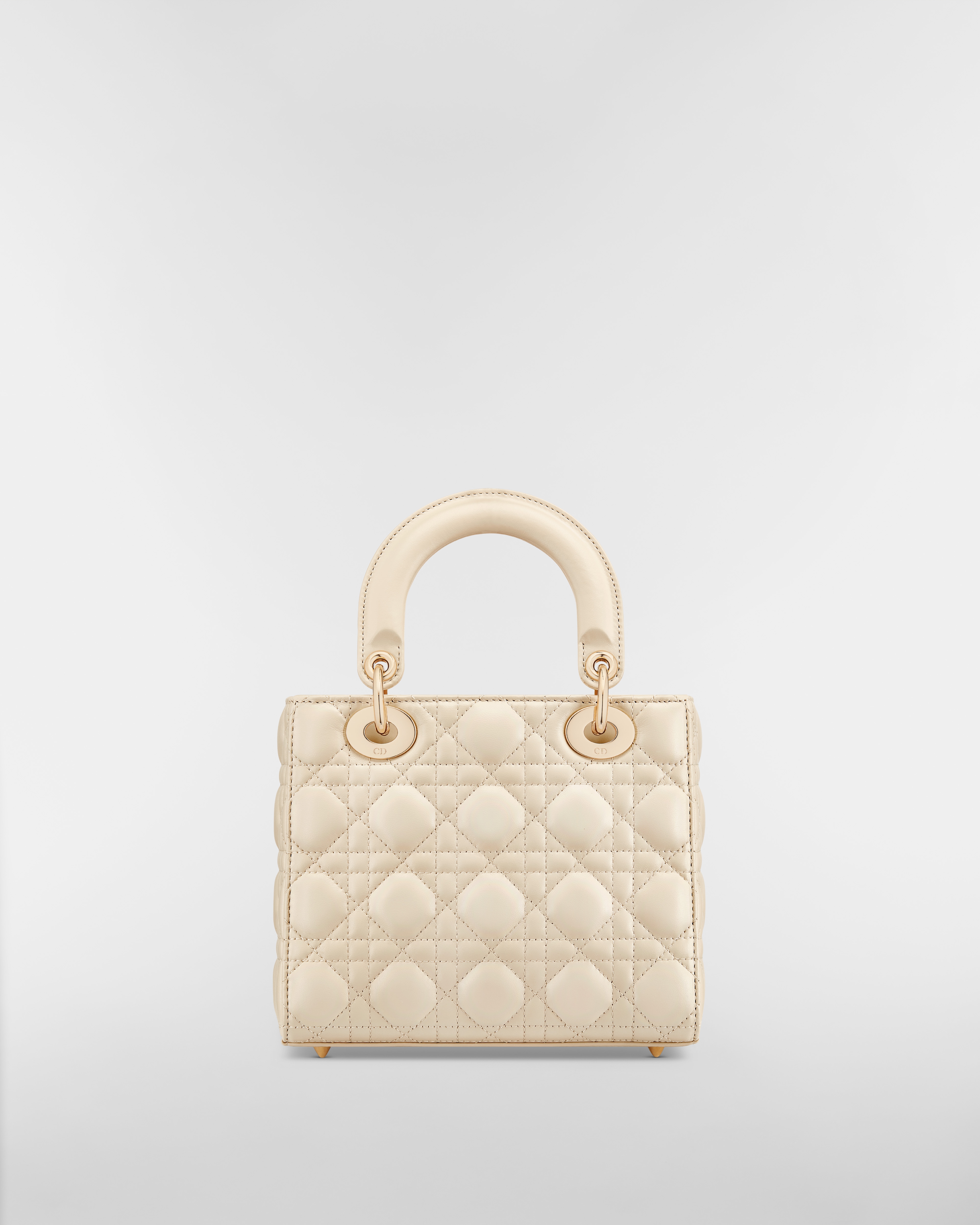 Small Lady Dior My ABCDior Bag Light Beige Cannage Lambskin E08