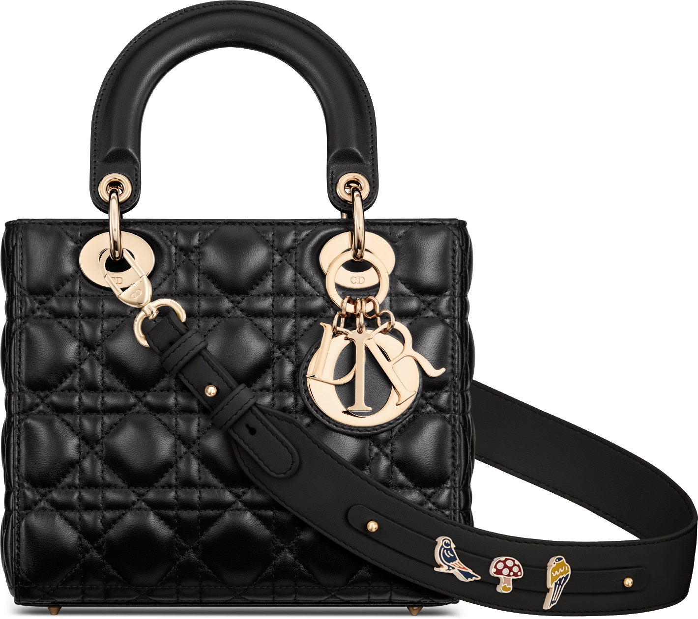 Small Lady Dior My ABCDior Bag Black Cannage Lambskin DIOR