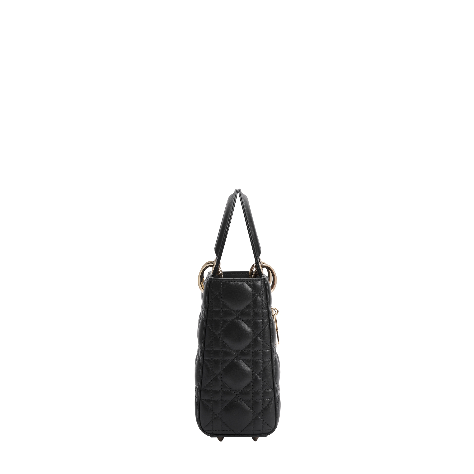 Small Lady Dior My ABCDior Bag Black Cannage Lambskin E02