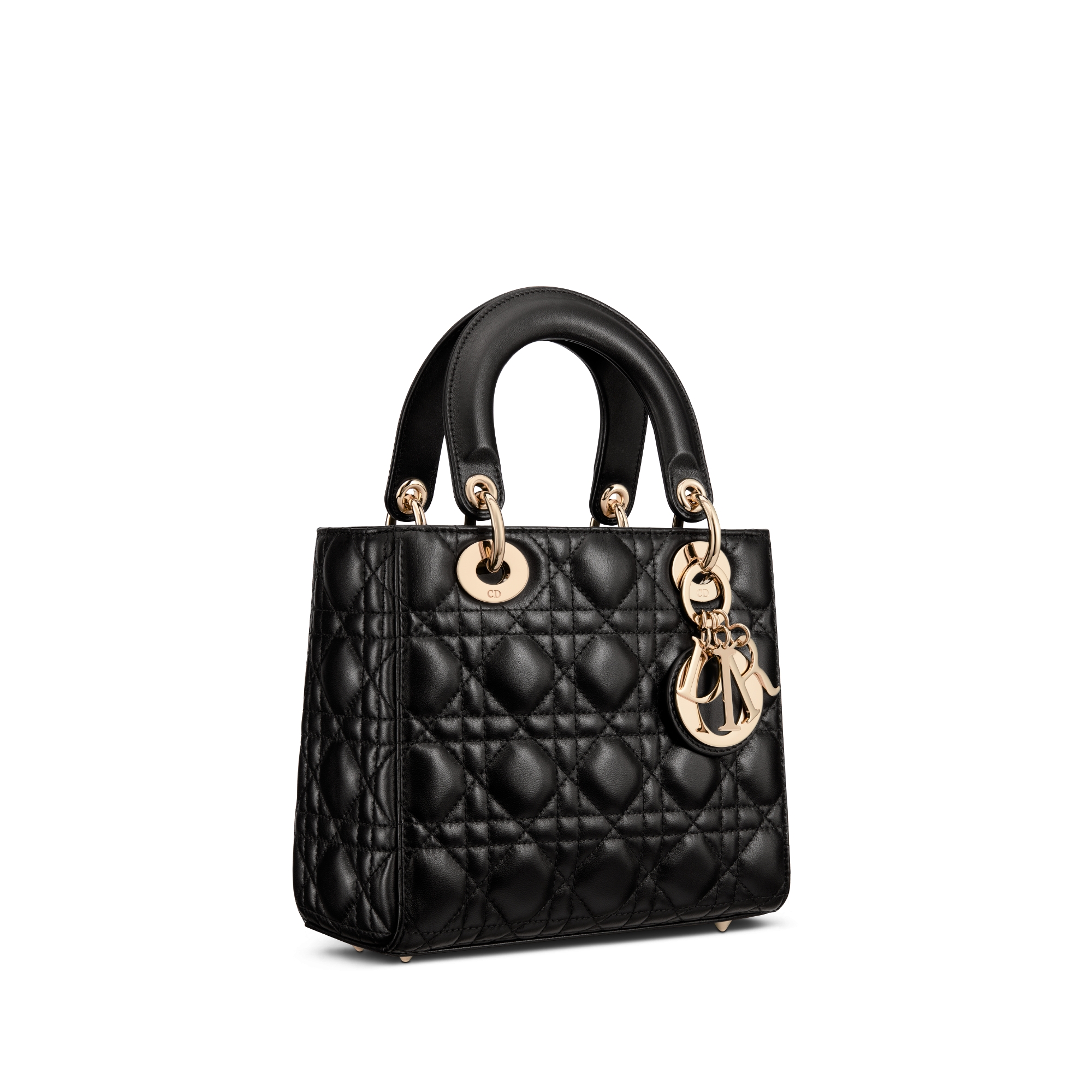 Sac Lady Dior My ABCDior Small Cuir d'agneau Cannage noir E03