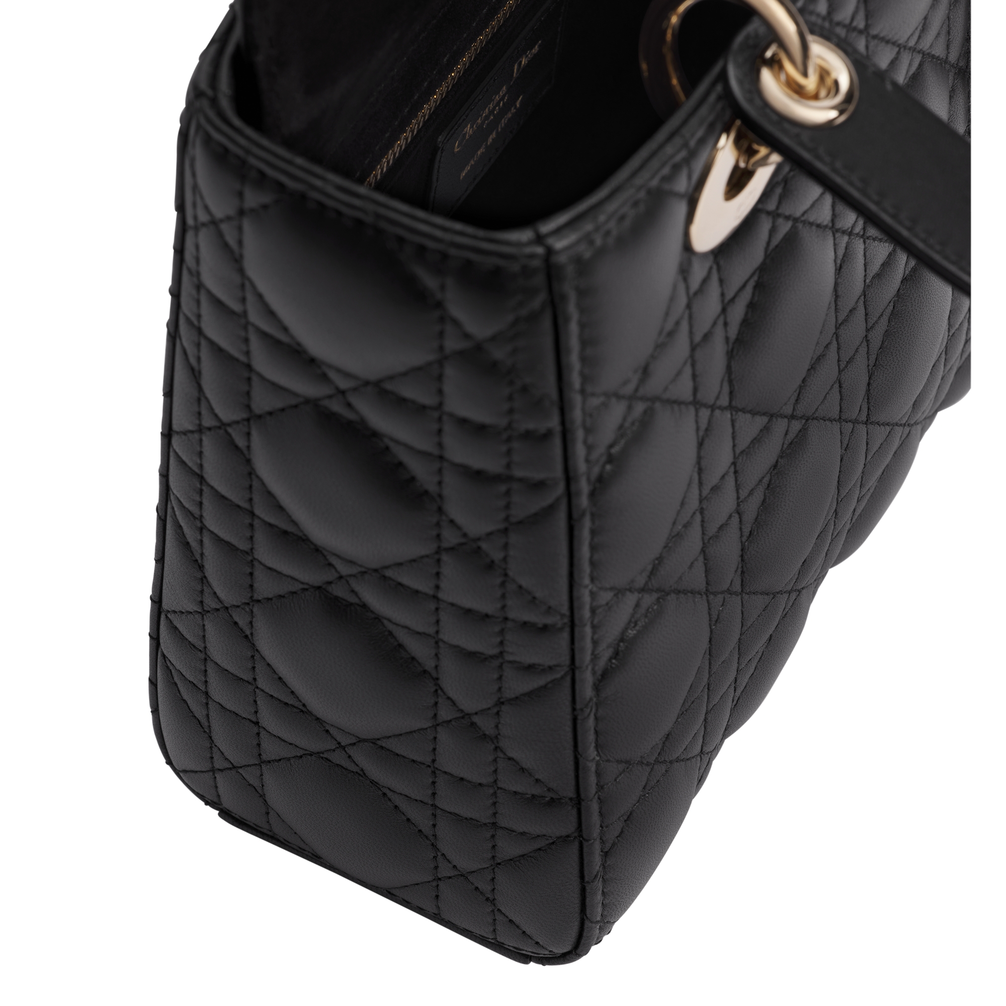Small Lady Dior My ABCDior Bag Black Cannage Lambskin E06