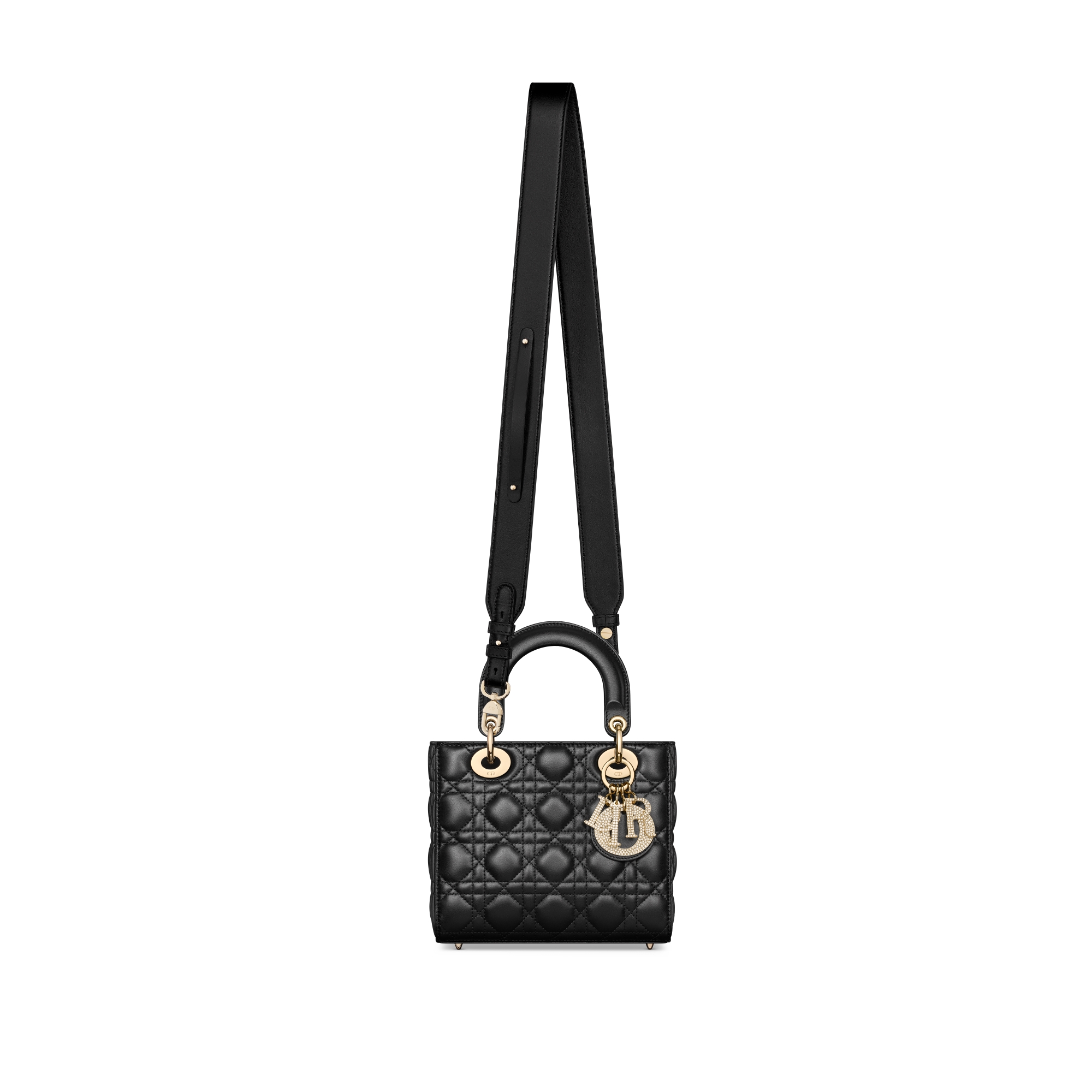 Sac Lady Dior My ABCDior Small Cuir d'agneau Cannage noir E07