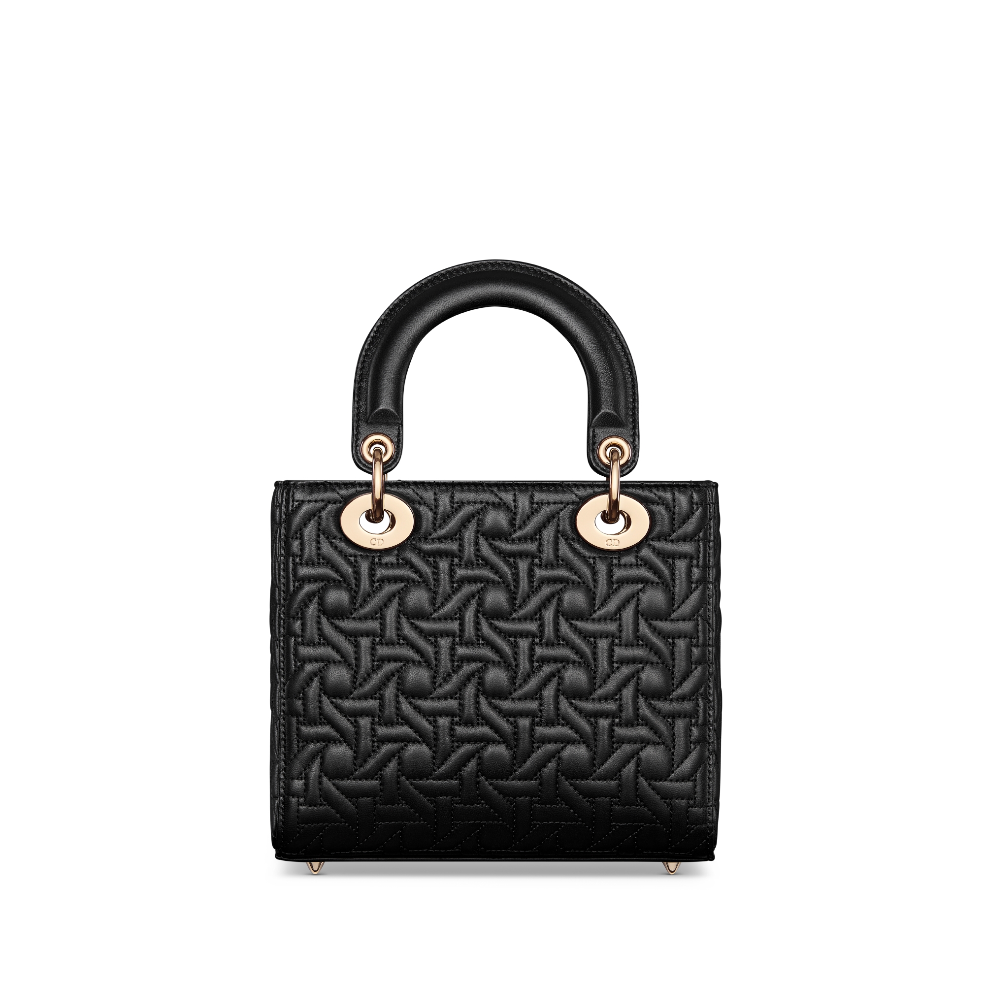 Borsa piccola Lady Dior My ABCDior Pelle di agnello Graphic Cannage nera E08