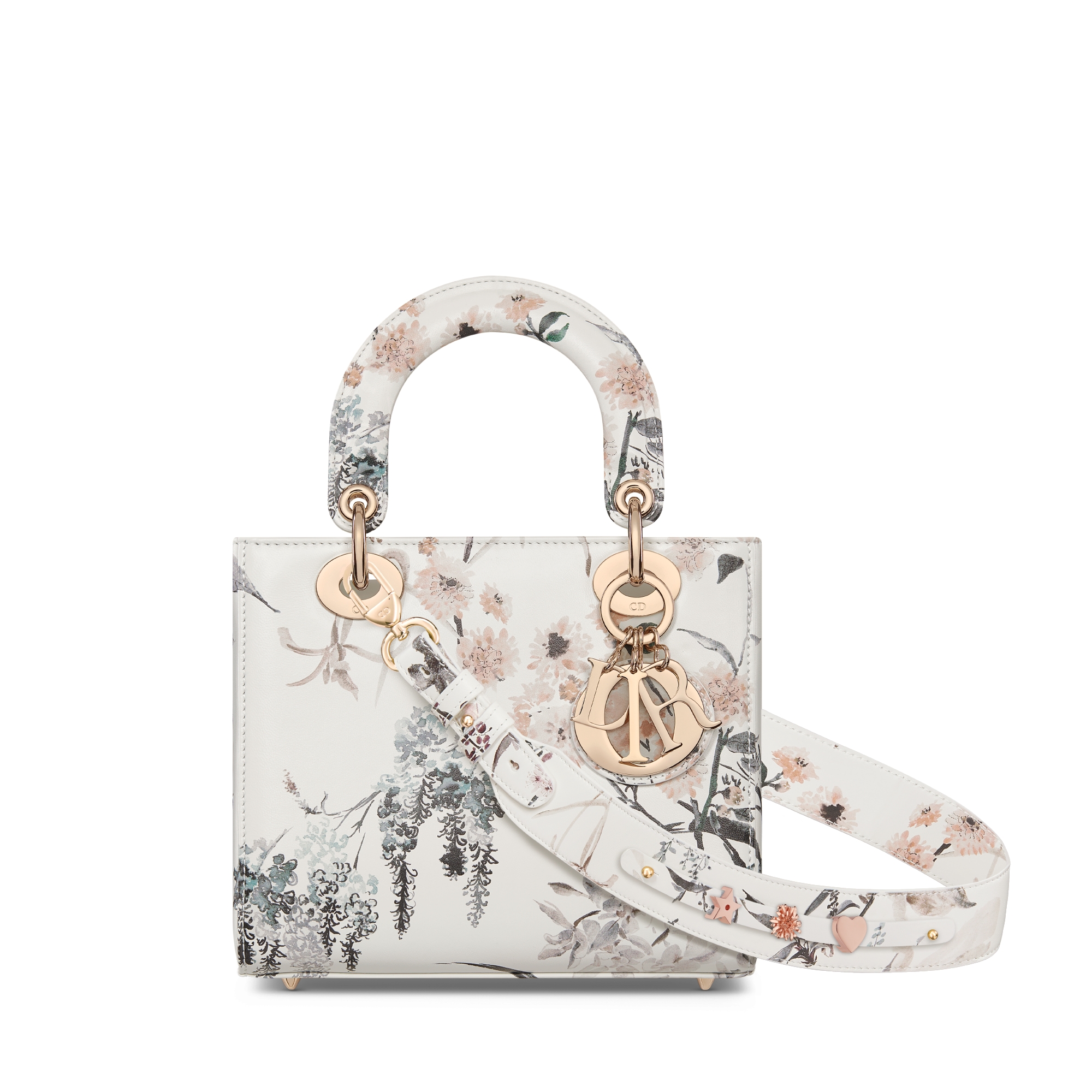 Dior ホワイト Borsa media Lady Dior Pelle di agnello Cannage color latte | DIOR