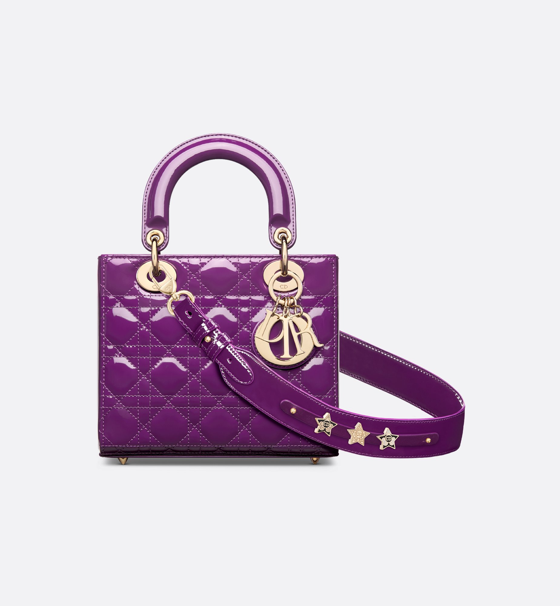 Small Lady Dior My ABCDior Bag Cherry Red Patent Cannage Small Lady Dior My ABCDior Bag Cherry Red Patent Cannage