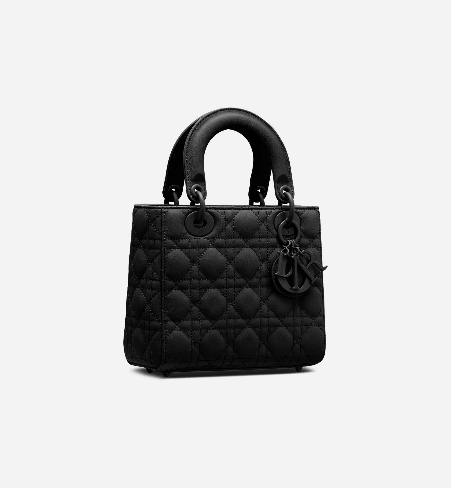 Small Lady Dior My ABCDior Bag Black Ultramatte Cannage Small Lady Dior My ABCDior Bag Black Ultramatte Cannage