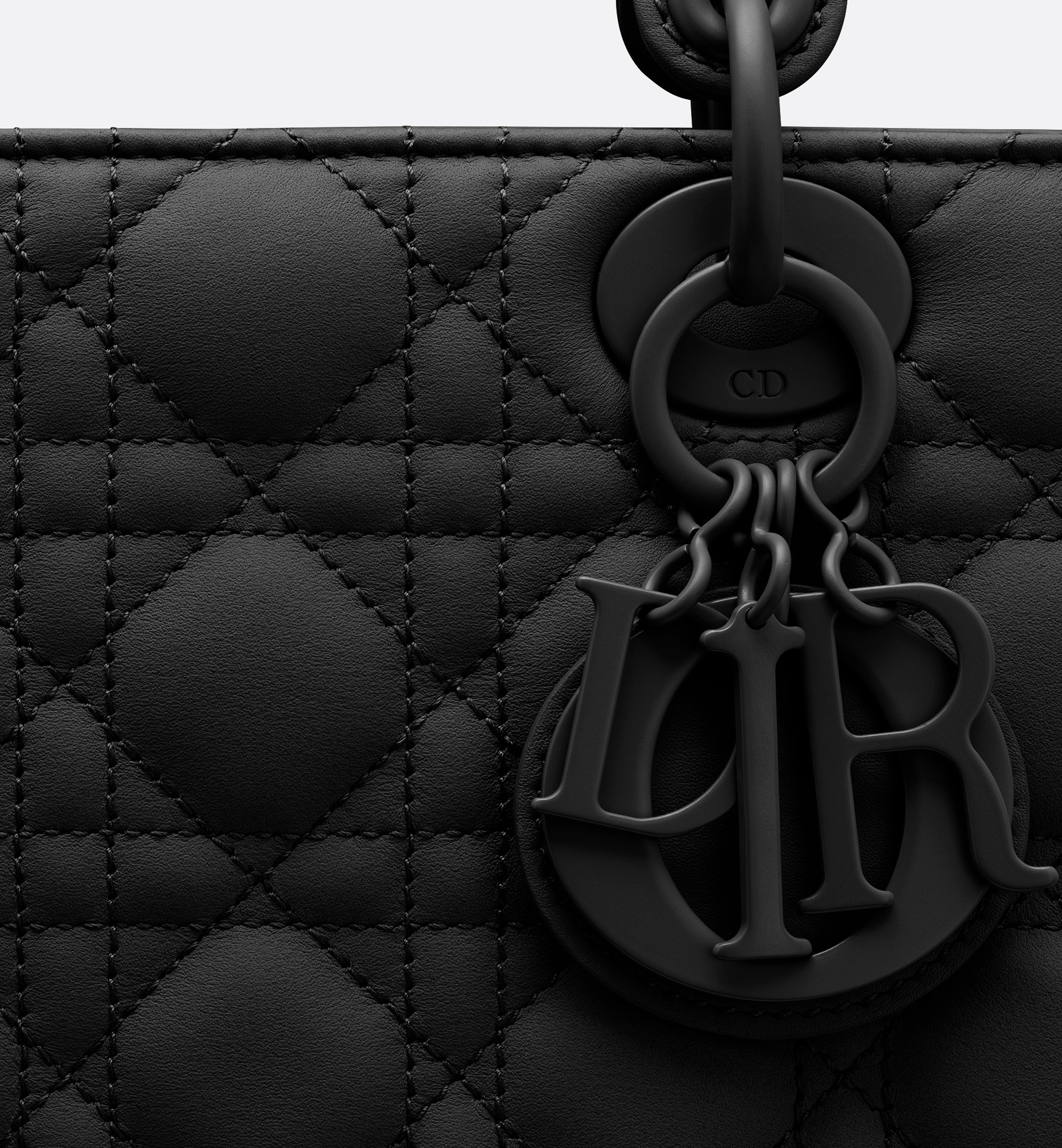 Small Lady Dior My ABCDior Bag Black Ultramatte Cannage Small Lady Dior My ABCDior Bag Black Ultramatte Cannage