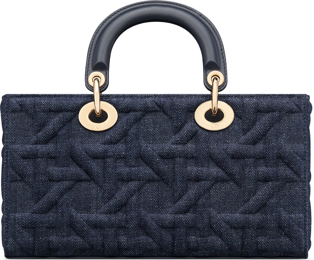 Medium Lady D-Joy Bag Blue Graphic Cannage Denim | DIOR
