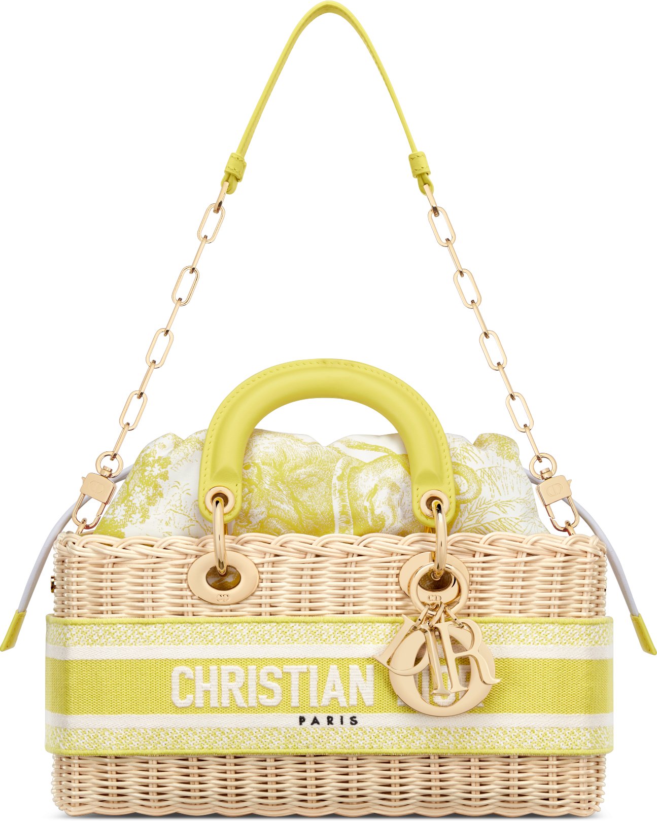 Dior bag yellow top