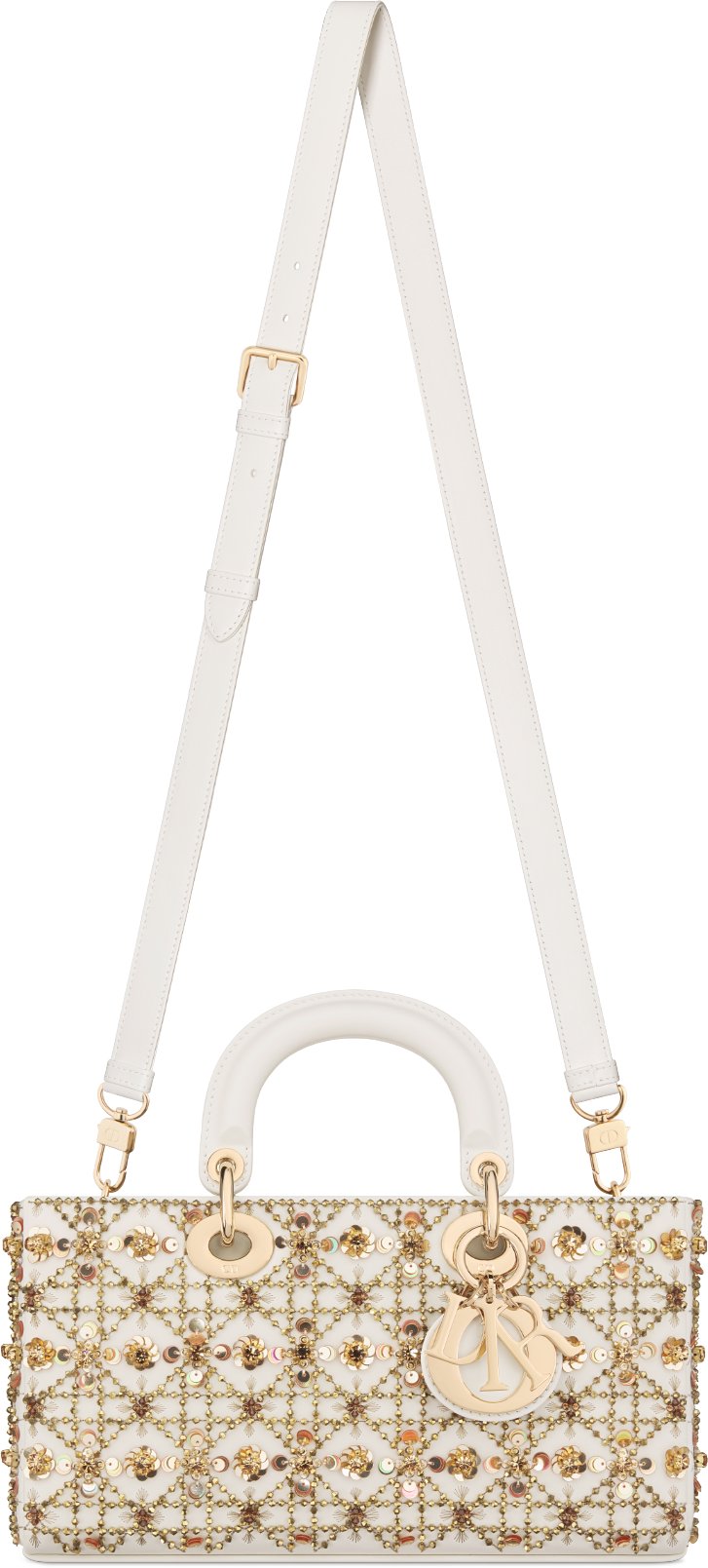 Dior Or Medium Lady D-Joy Bag Unfolded view