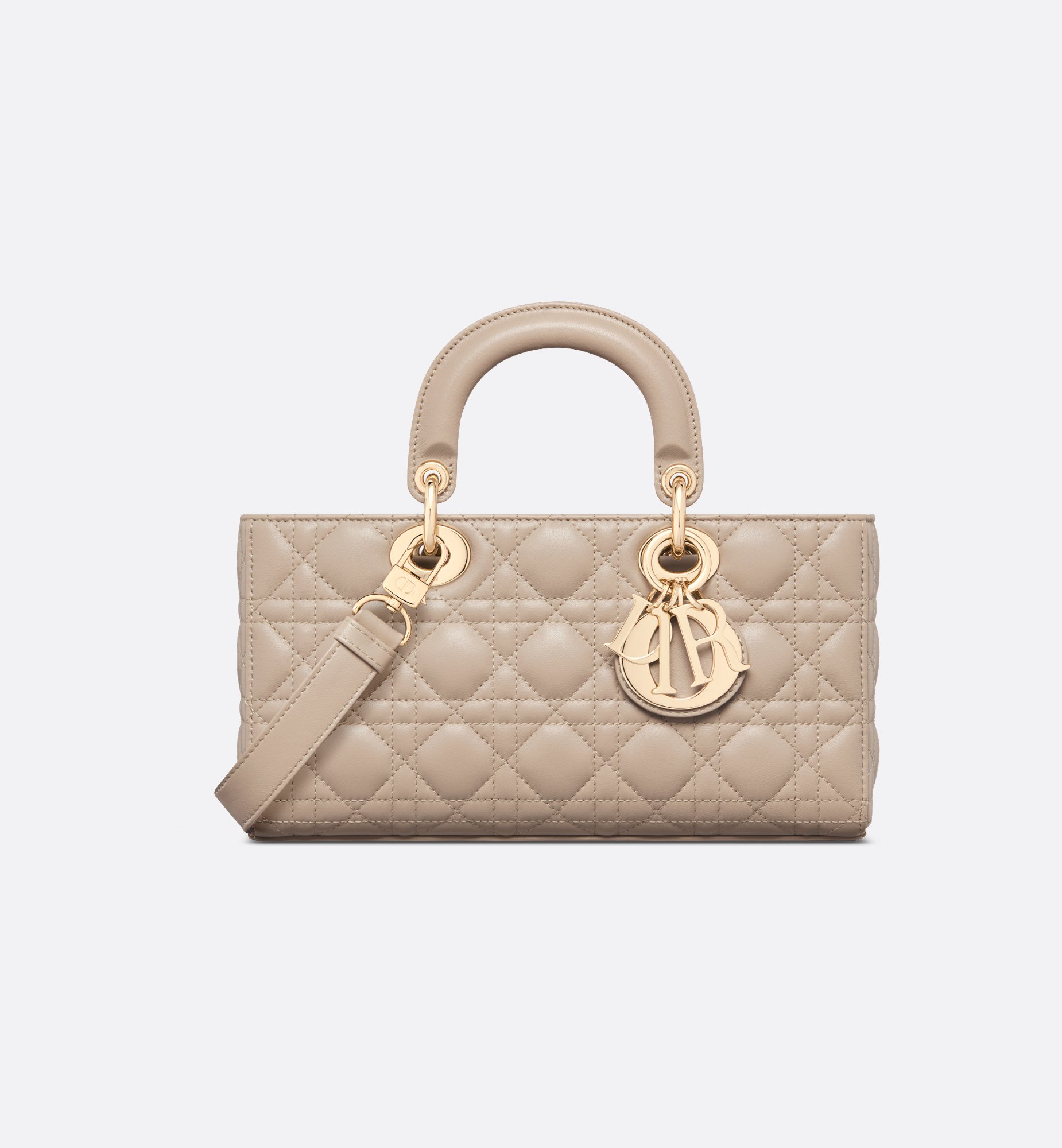 Medium Lady D-Joy Bag Black Cannage Lambskin | DIOR Medium Lady D-Joy Bag Black Cannage Lambskin | DIOR