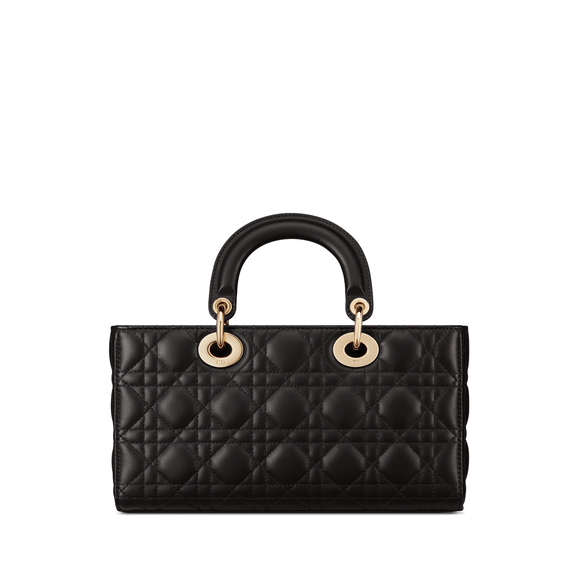 Medium Lady D-Joy Bag Black Cannage Lambskin E08