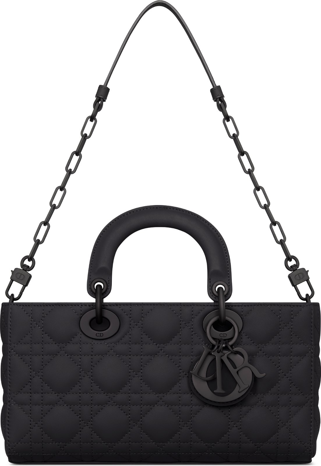 Lady dior black matte cheap